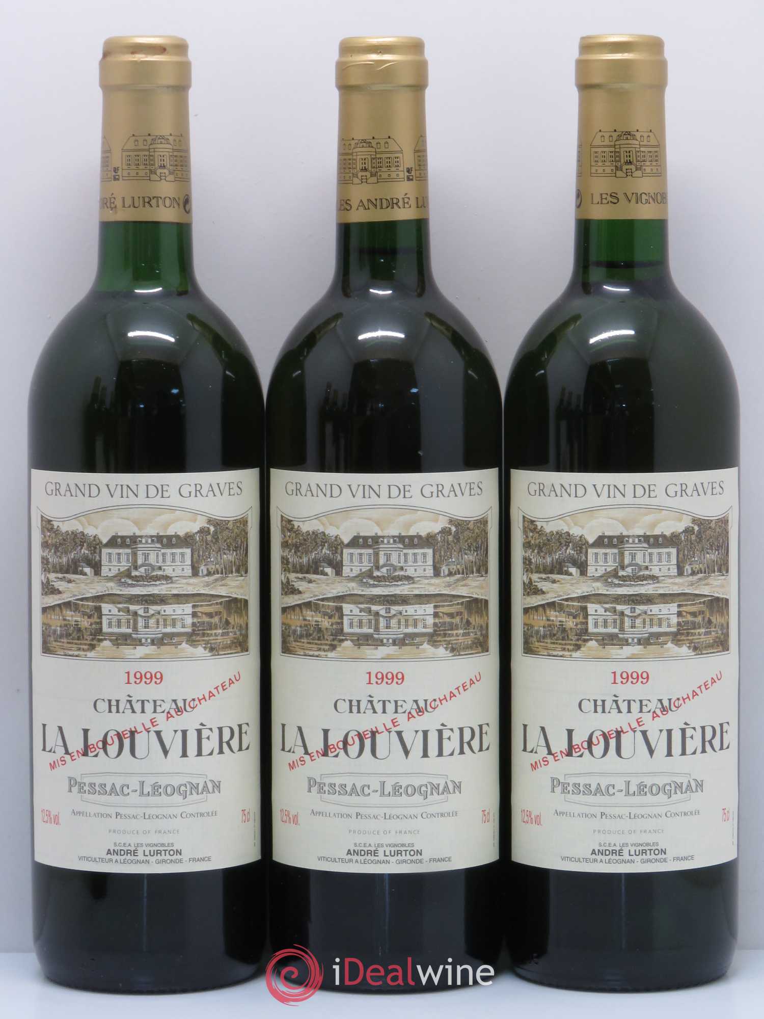 Château la Louvière 1999 - Lot de 6 bouteilles - 1