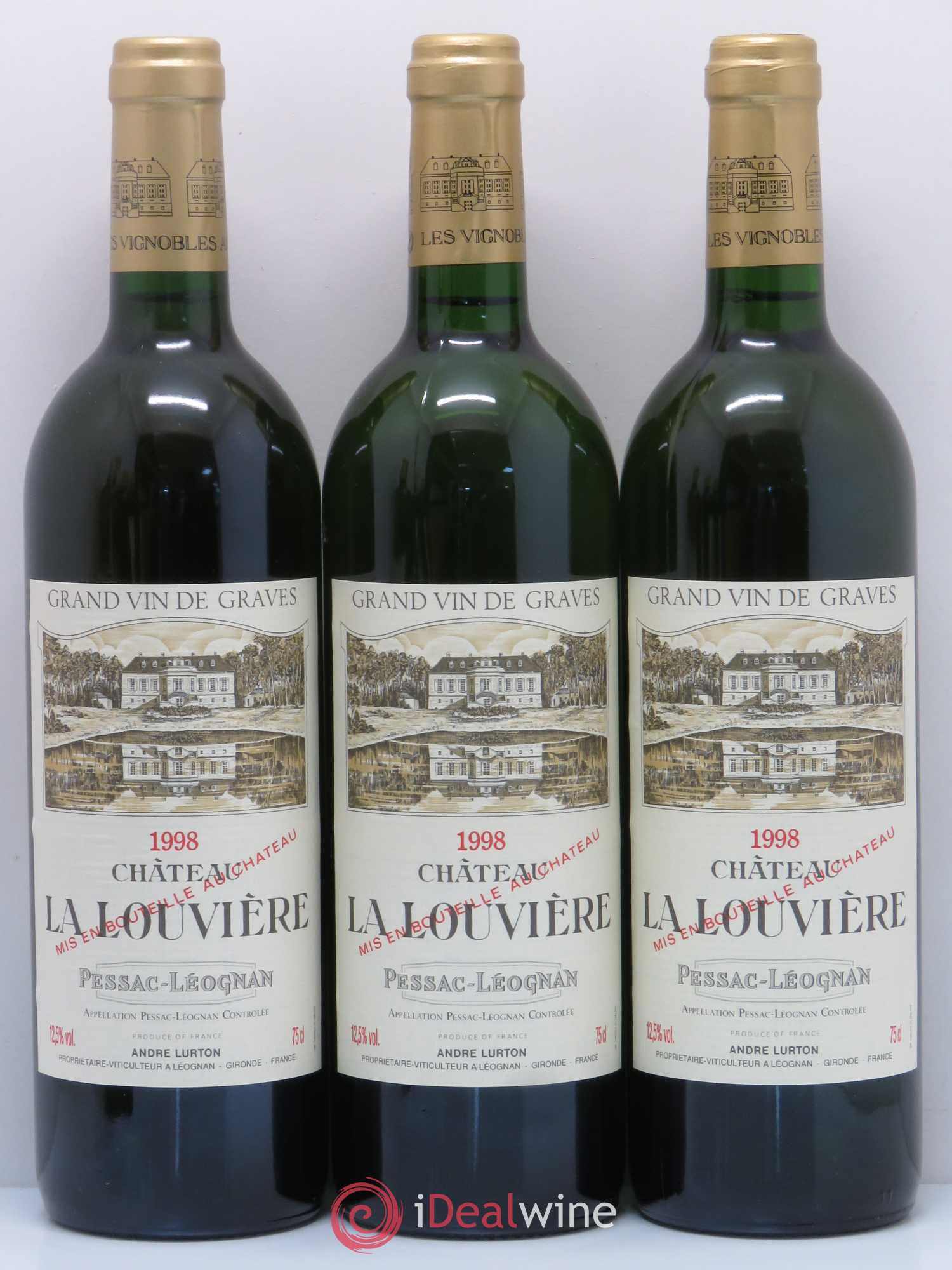 Château la Louvière 1998 - Lot de 12 bouteilles - 1