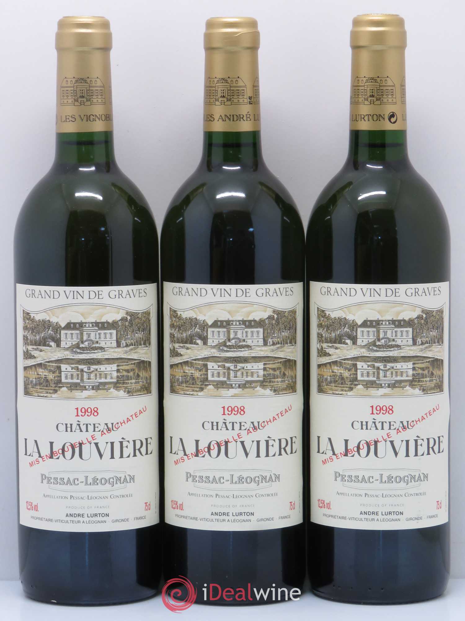 Château la Louvière 1998 - Lot de 12 bouteilles - 3