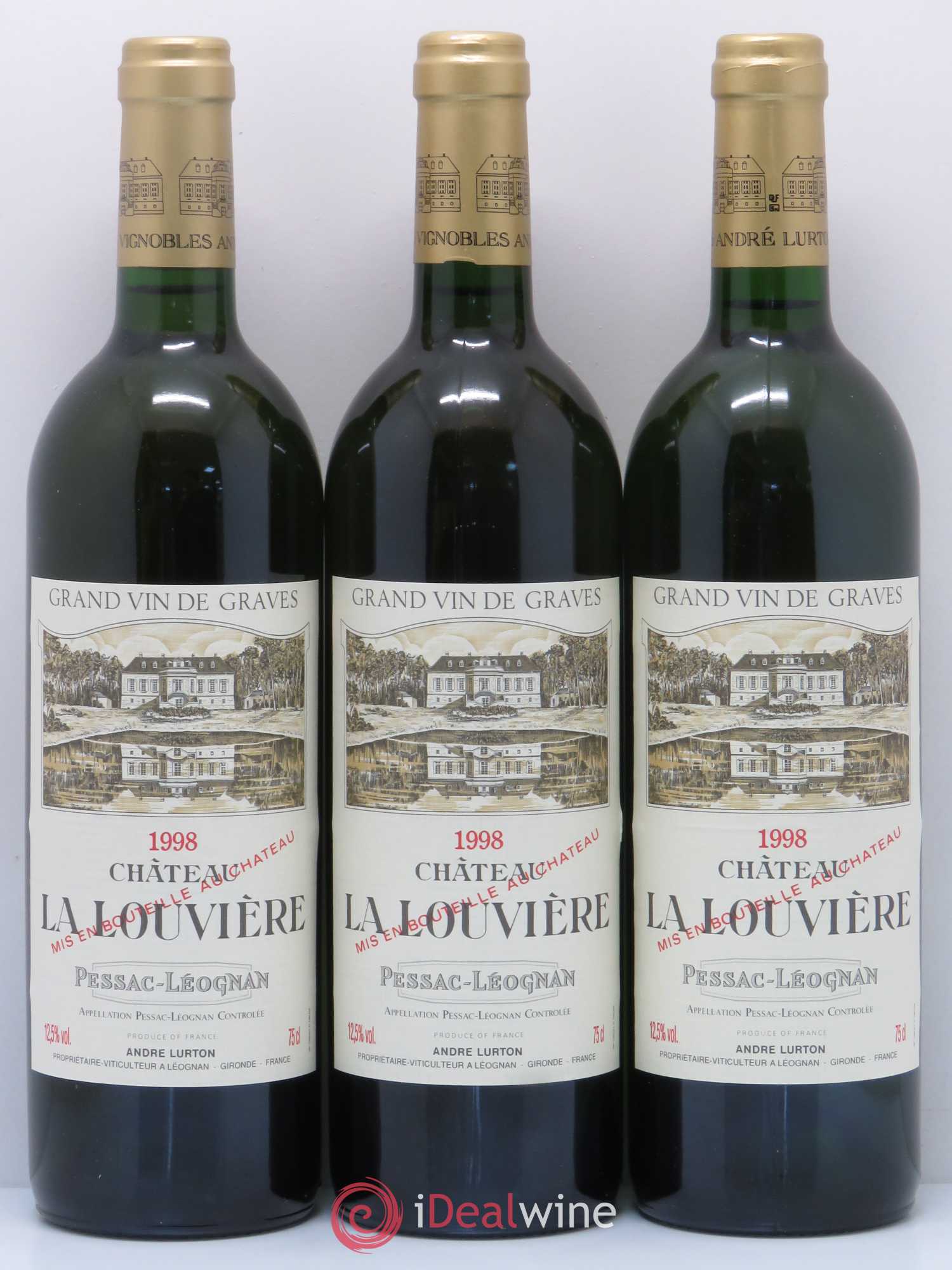Château la Louvière 1998 - Lot de 12 bouteilles - 4