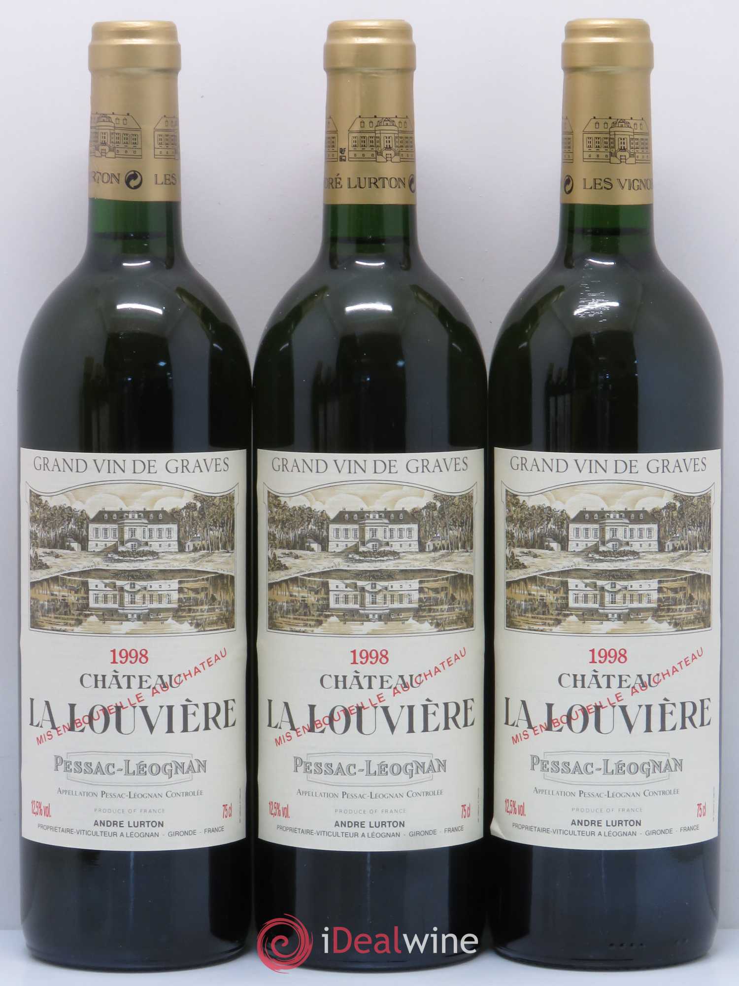 Château la Louvière 1998 - Lot de 6 bouteilles - 1