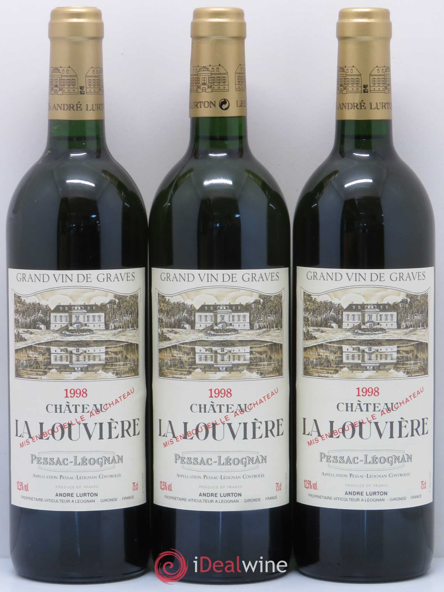 Château la Louvière 1998 - Lot de 6 bouteilles - 2