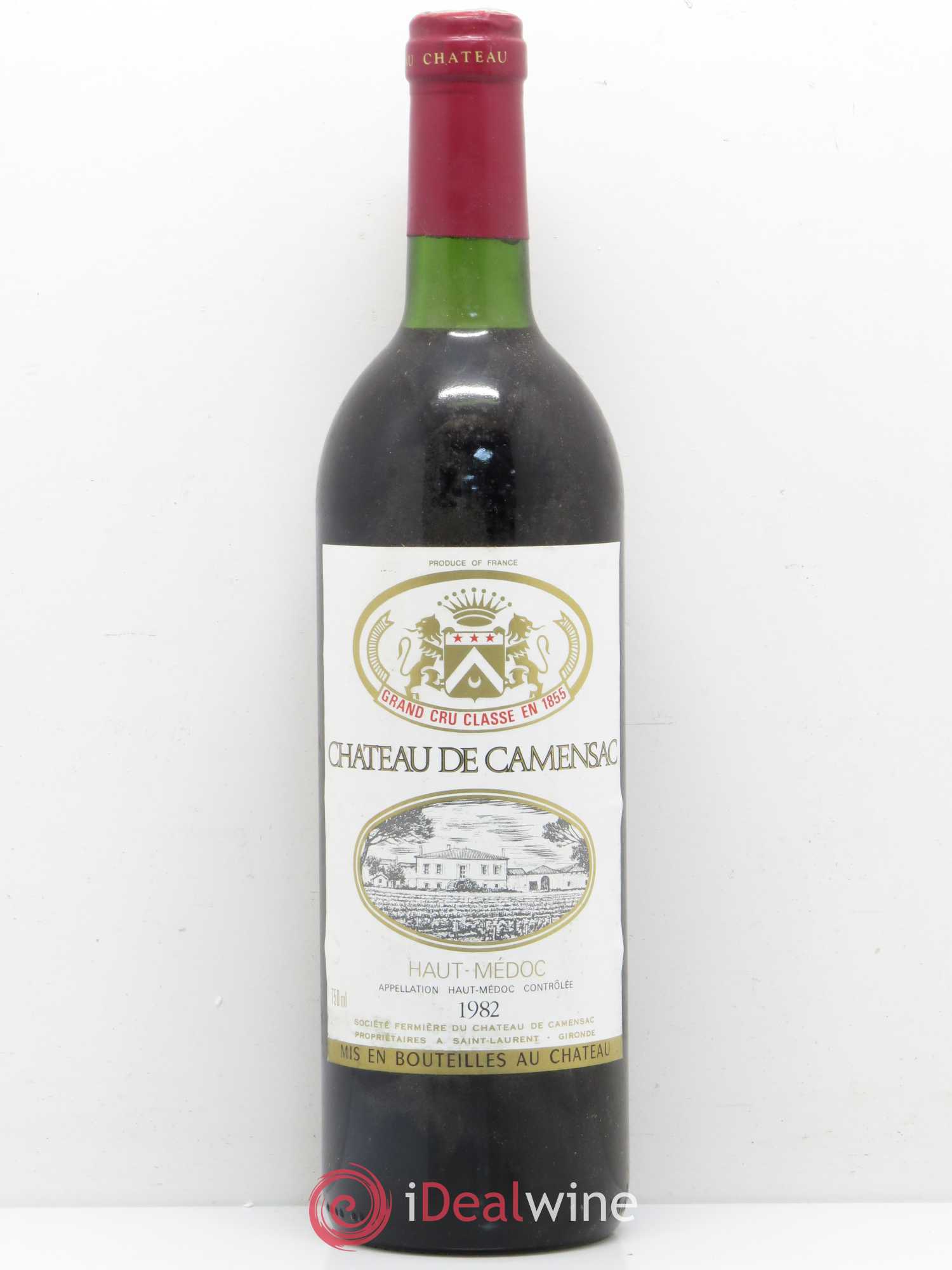 Château Camensac 5ème Grand Cru Classé 1982 - Lot de 1 bouteille - 0