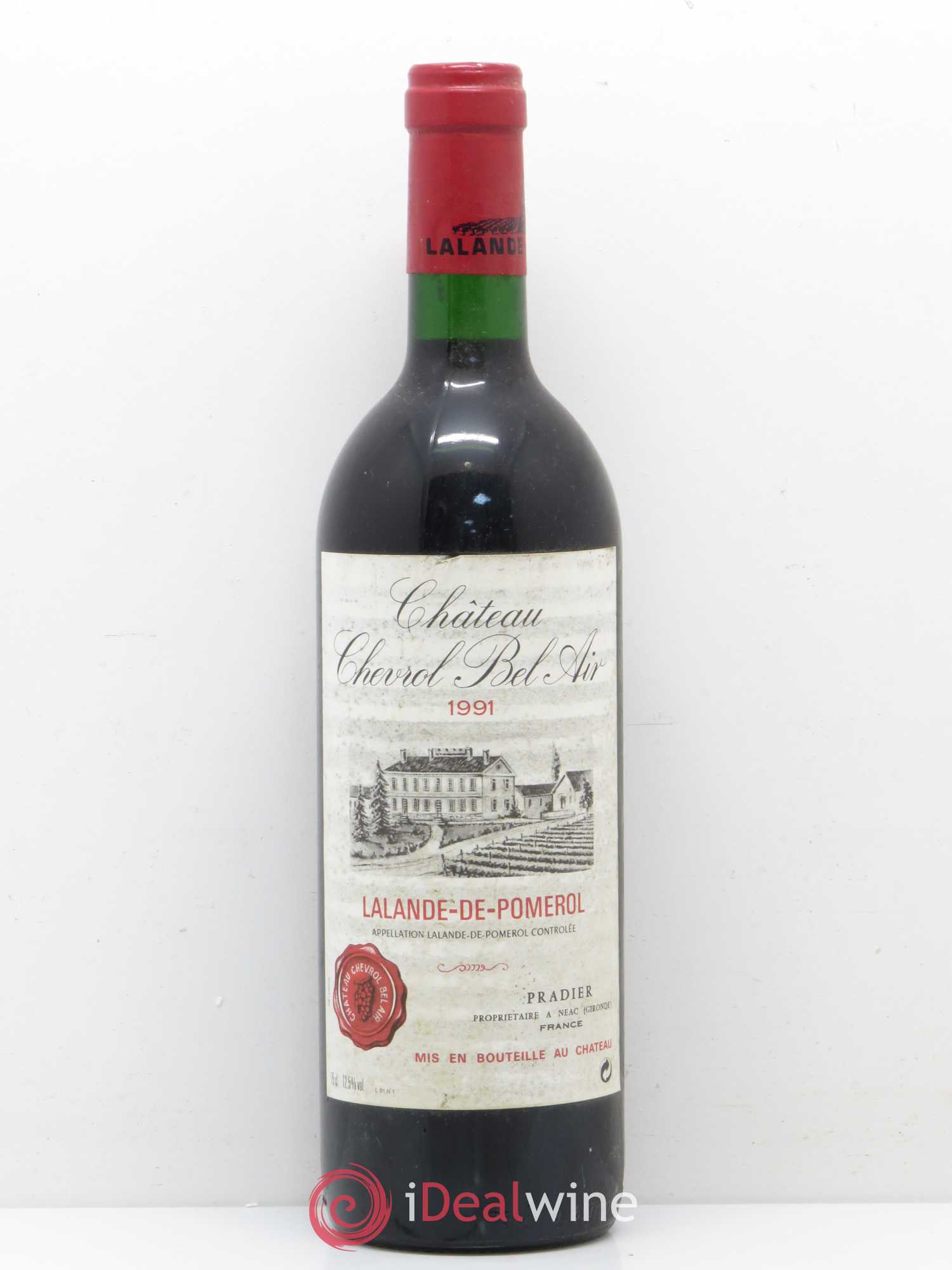 Bordeaux Château Chevrol Bel Air Lalande de Pomerol (sans prix de réserve) 1991 - Posten von 1 Flasche - 0