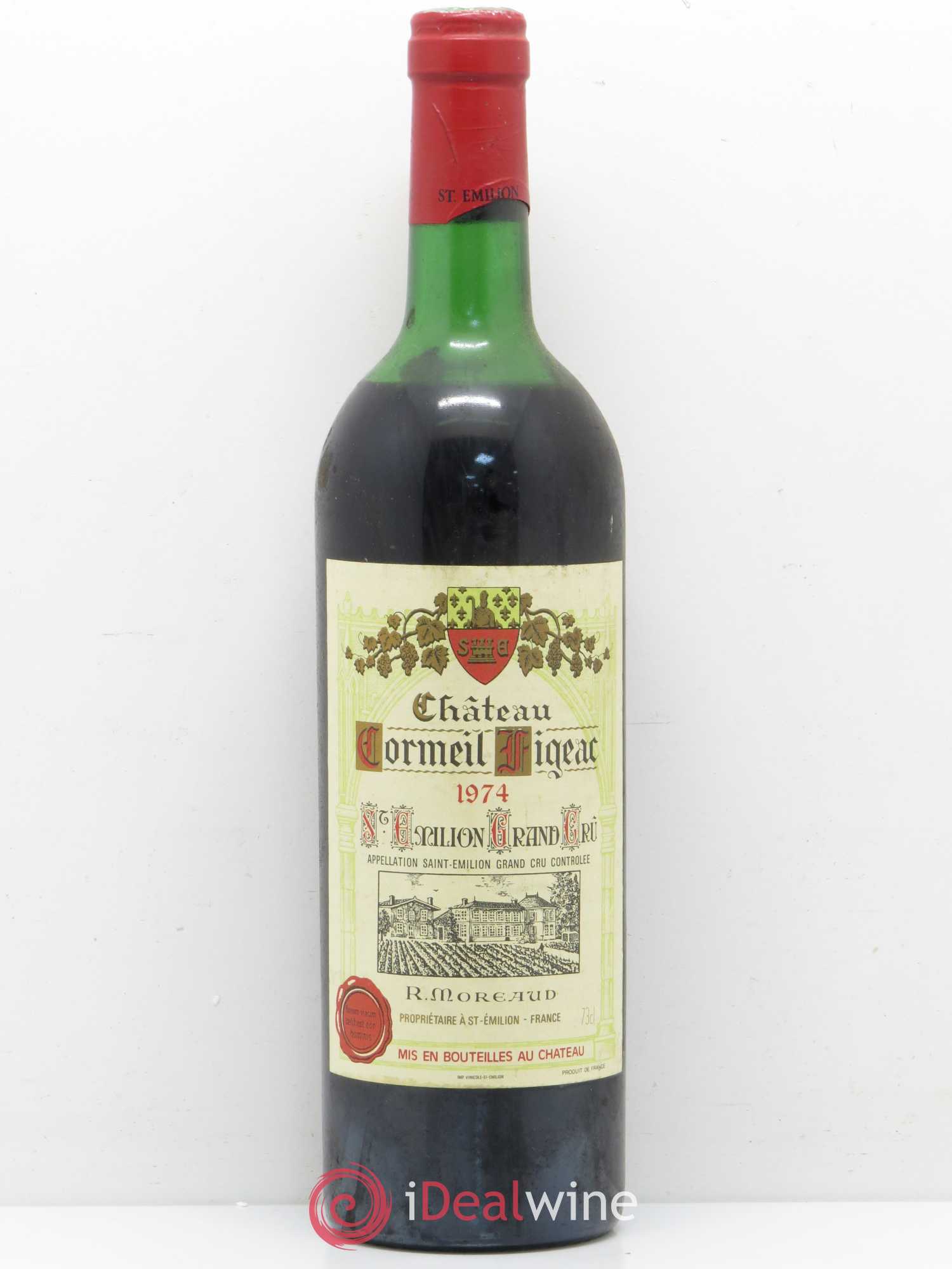 Château Cormeil Figeac 1974 - Lot de 1 bouteille - 0