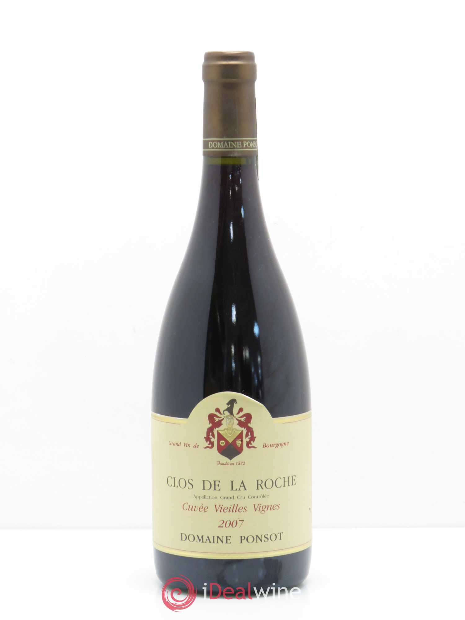 Clos de la Roche Grand Cru Vieilles Vignes Ponsot (Domaine) 2007 - Lot de 1 bouteille - 0