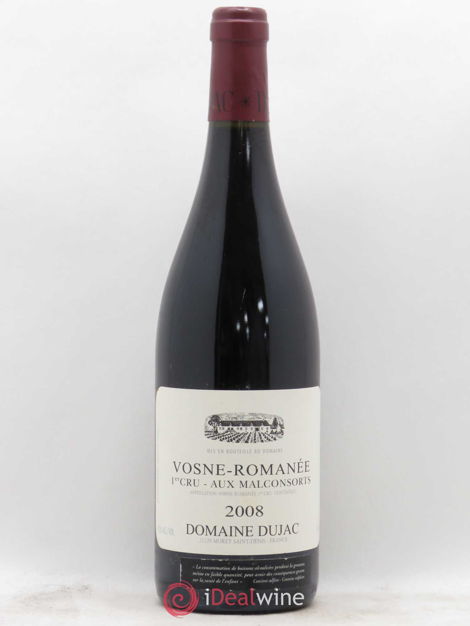 Vosne-Romanée 1er Cru Aux Malconsorts Dujac (Domaine) 2008 - Lot de 1 bouteille - 0