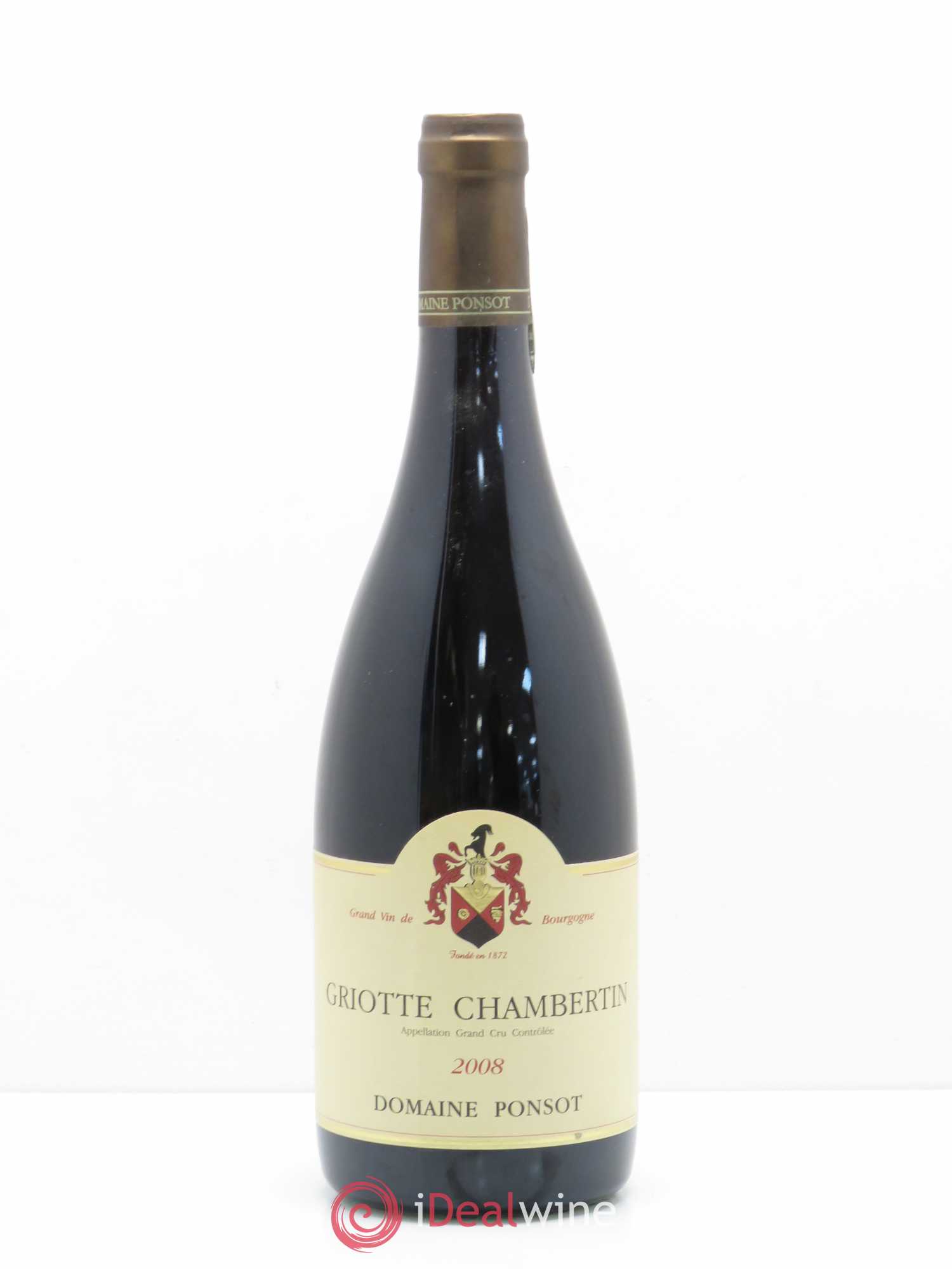 Griotte-Chambertin Grand Cru Ponsot (Domaine) 2008 - Lot de 1 bouteille - 0