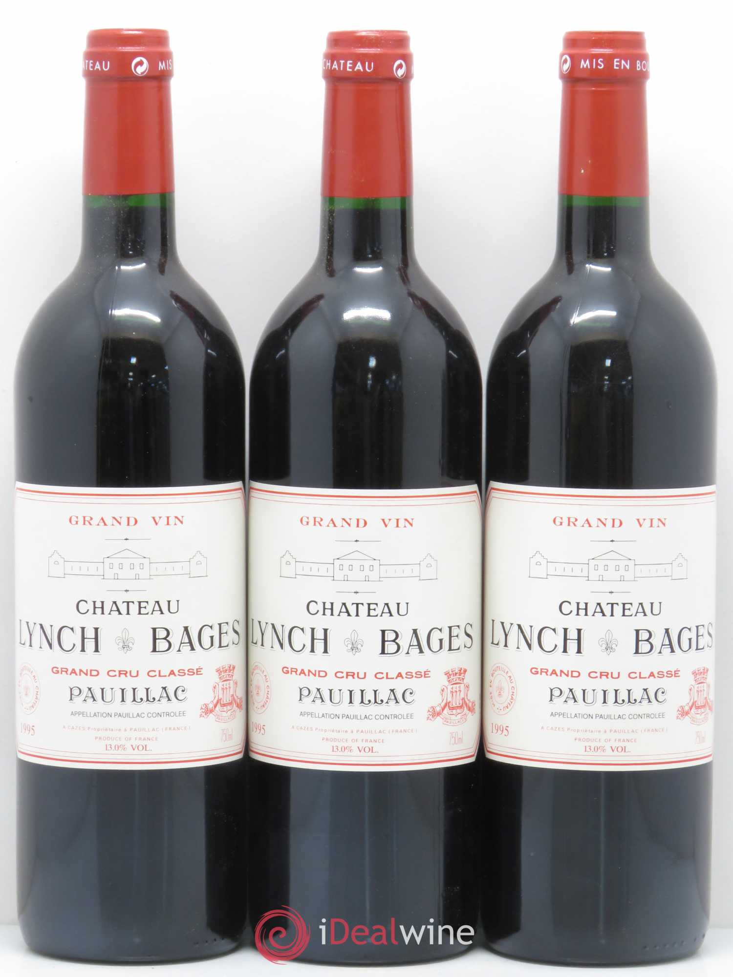 Château Lynch Bages 5ème Grand Cru Classé 1995 - Lot de 12 bouteilles - 1