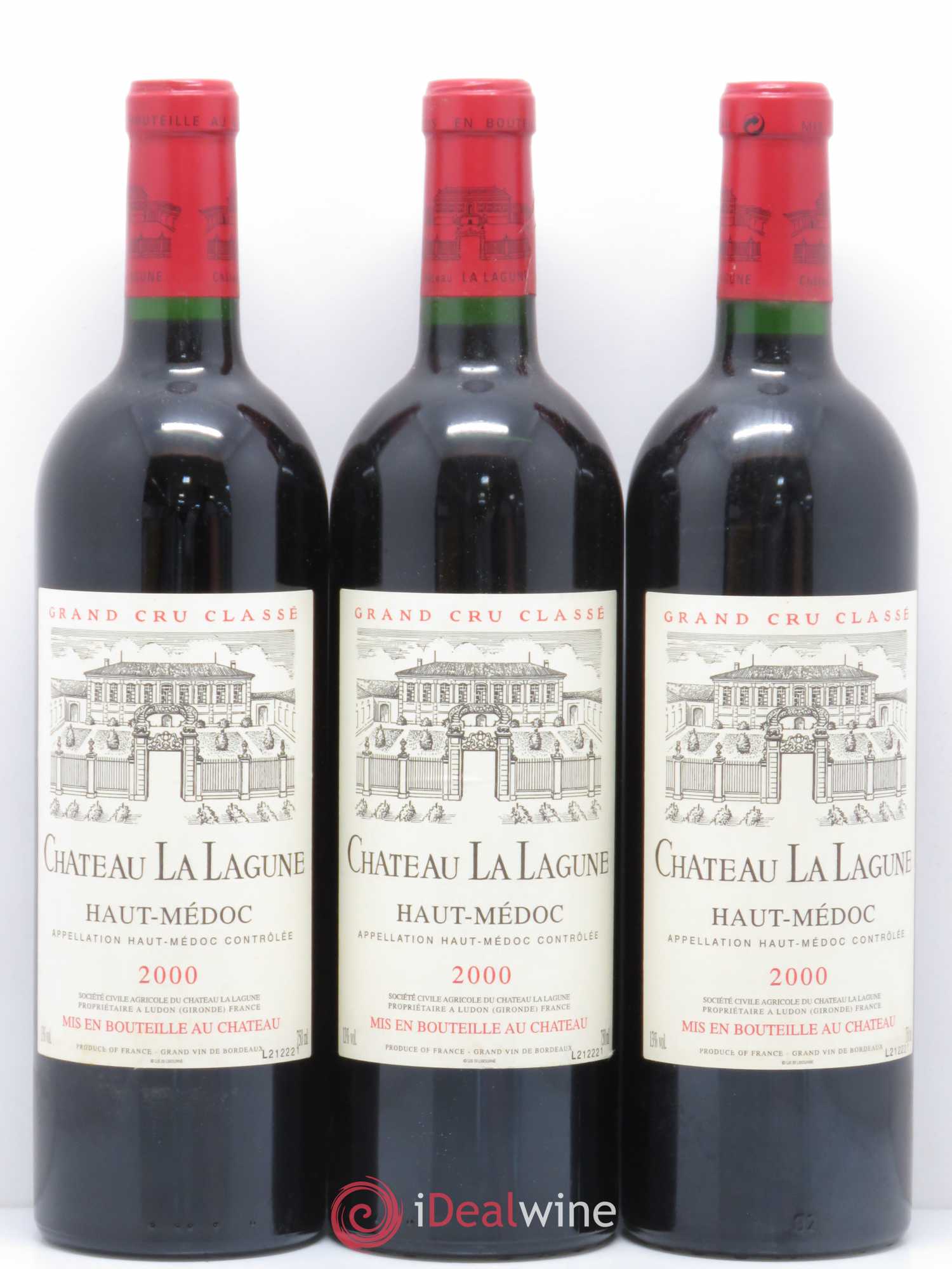 Château la Lagune 3ème Grand Cru Classé 2000 - Lot de 12 bouteilles - 1