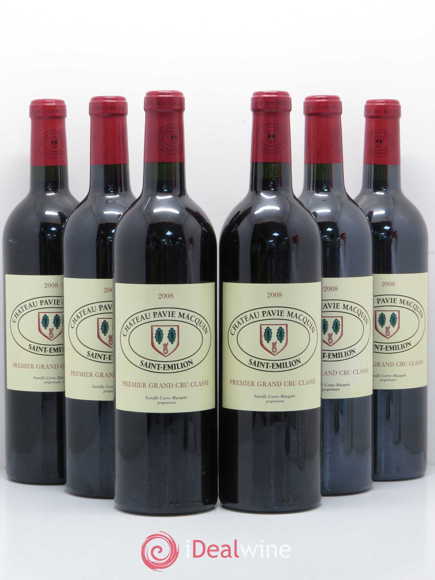 Château Pavie Macquin 1er Grand Cru Classé B 2008 - Lot de 6 bouteilles - 0