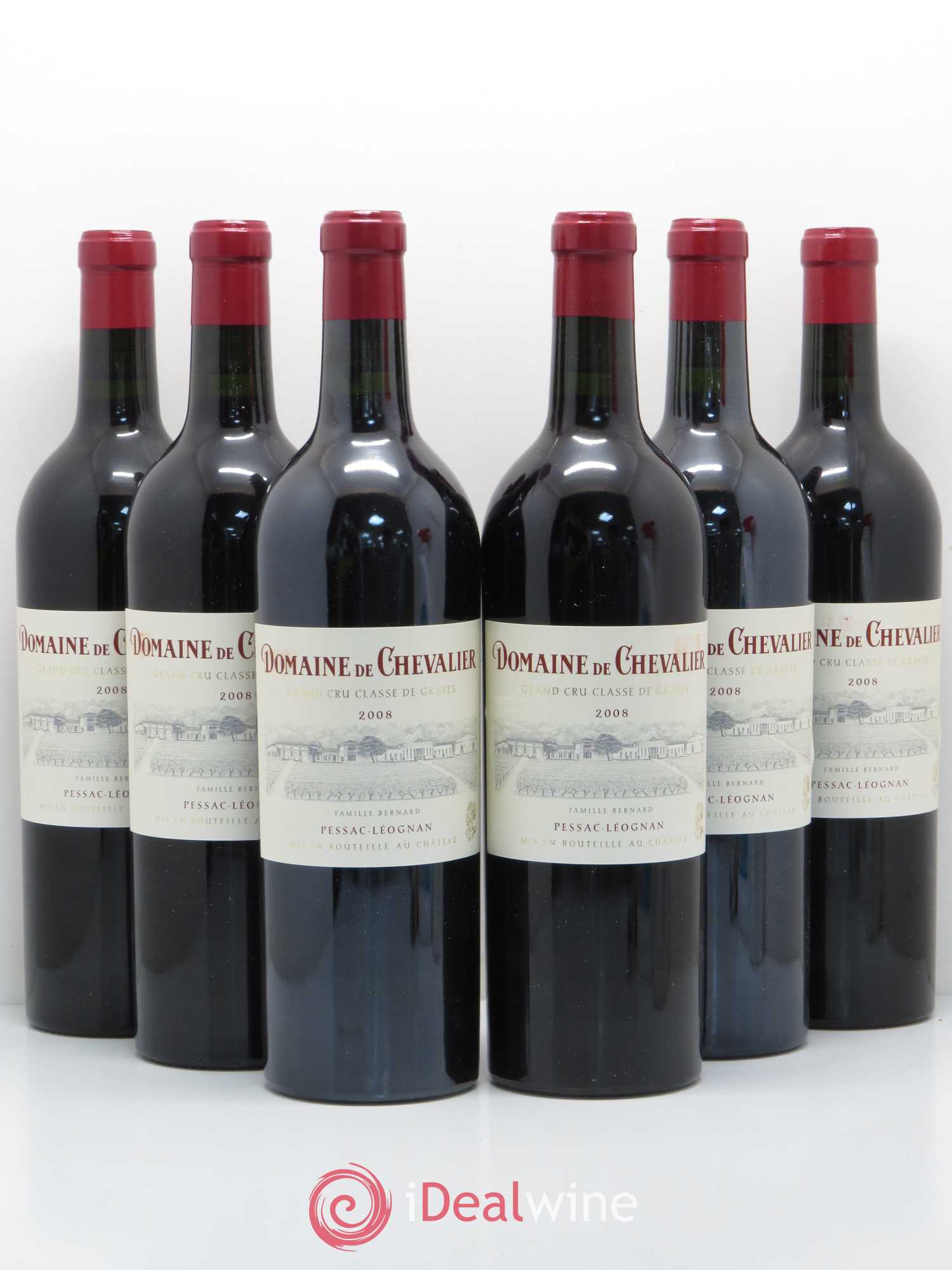 Domaine de Chevalier Cru Classé de Graves 2008 - Lot de 6 bouteilles - 0