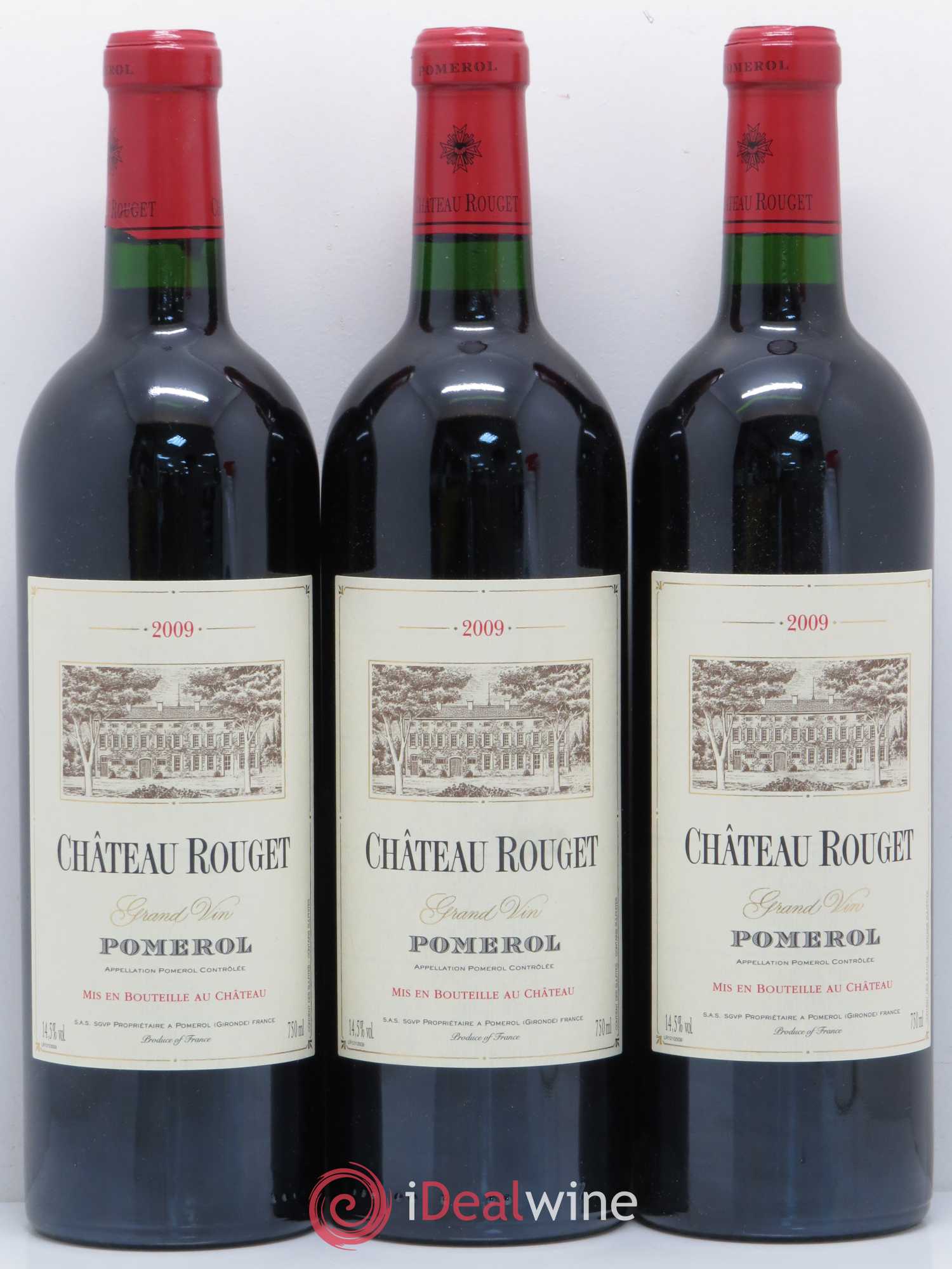 Château Rouget 2009 - Lot of 3 bottles - 0