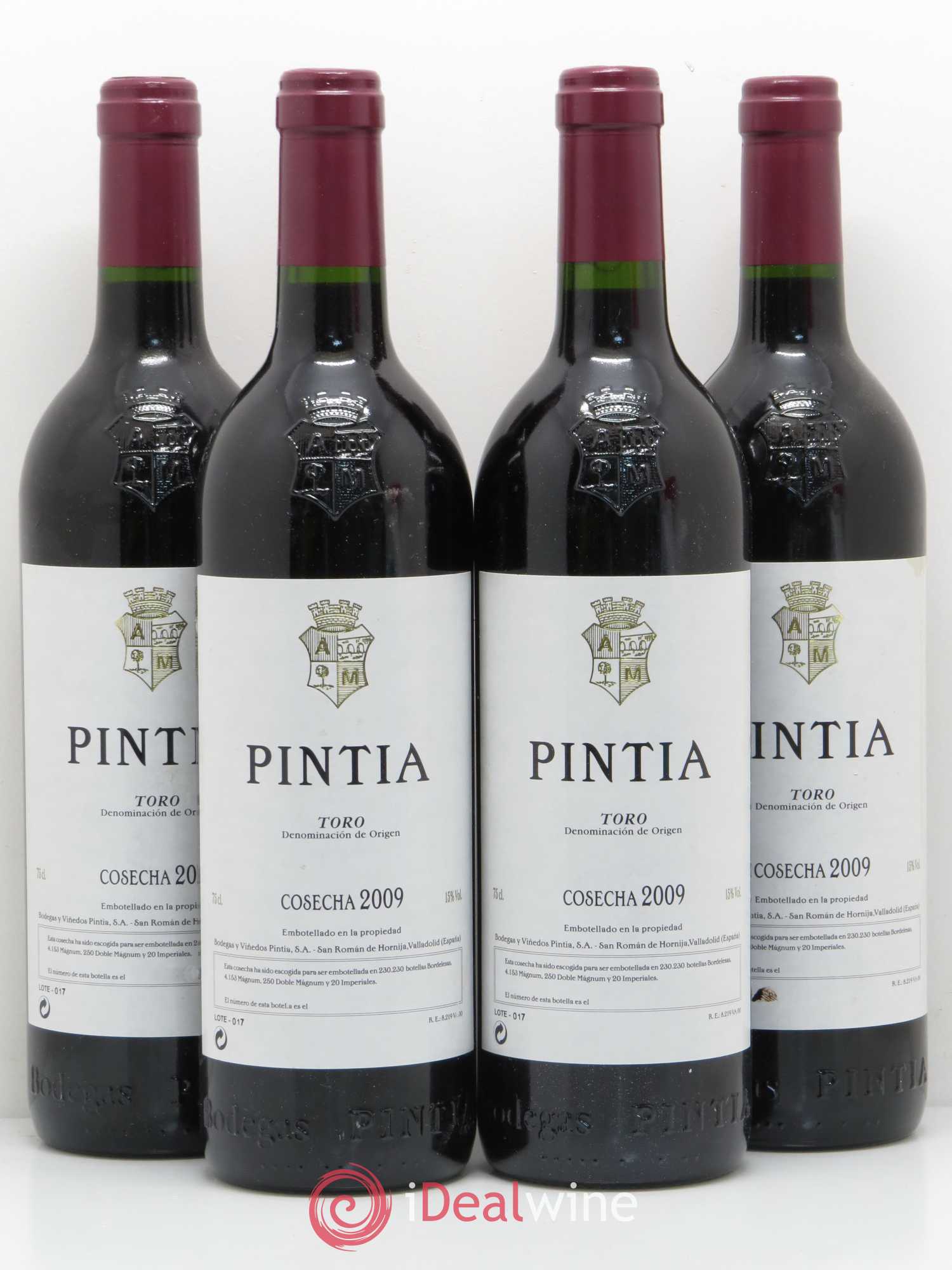 Toro DO Vega Sicilia Pintia Famille Alvarez 2009 - Lot de 4 bouteilles - 0