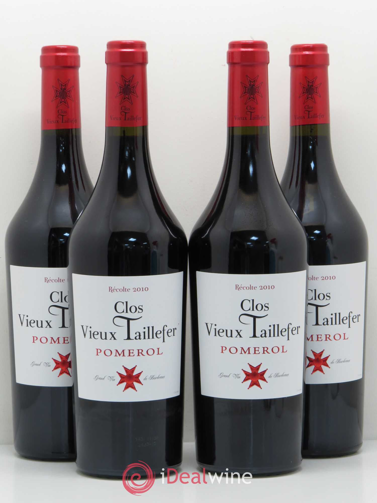 Pomerol Clos Vieux Taillefer 2010 - Posten von 4 Flaschen - 0