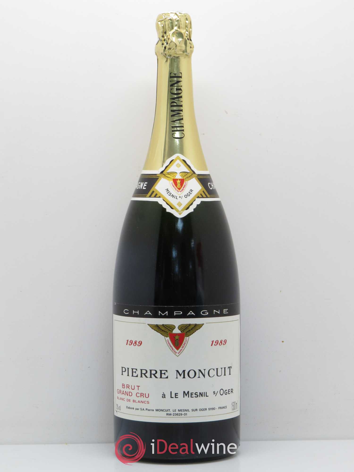 Brut Blanc de Blancs Pierre Moncuit 1989 - Lot de 1 magnum - 0
