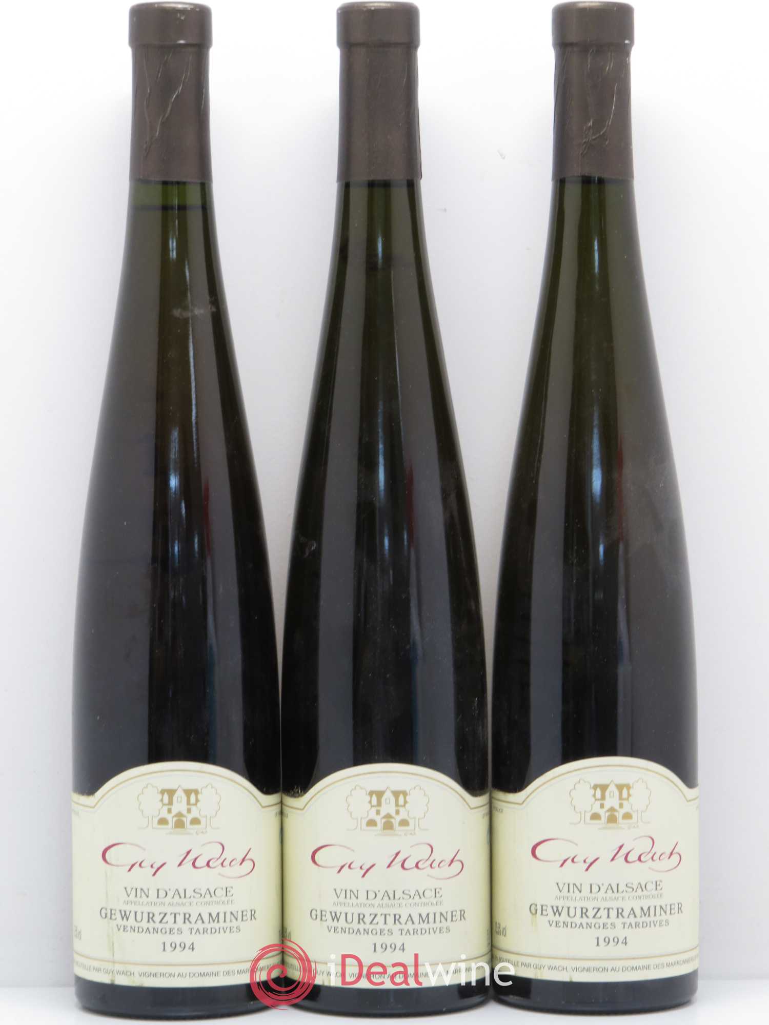 Gewurztraminer Vendanges Tardives Guy Wach 1994 - Posten von 3 Flaschen - 0