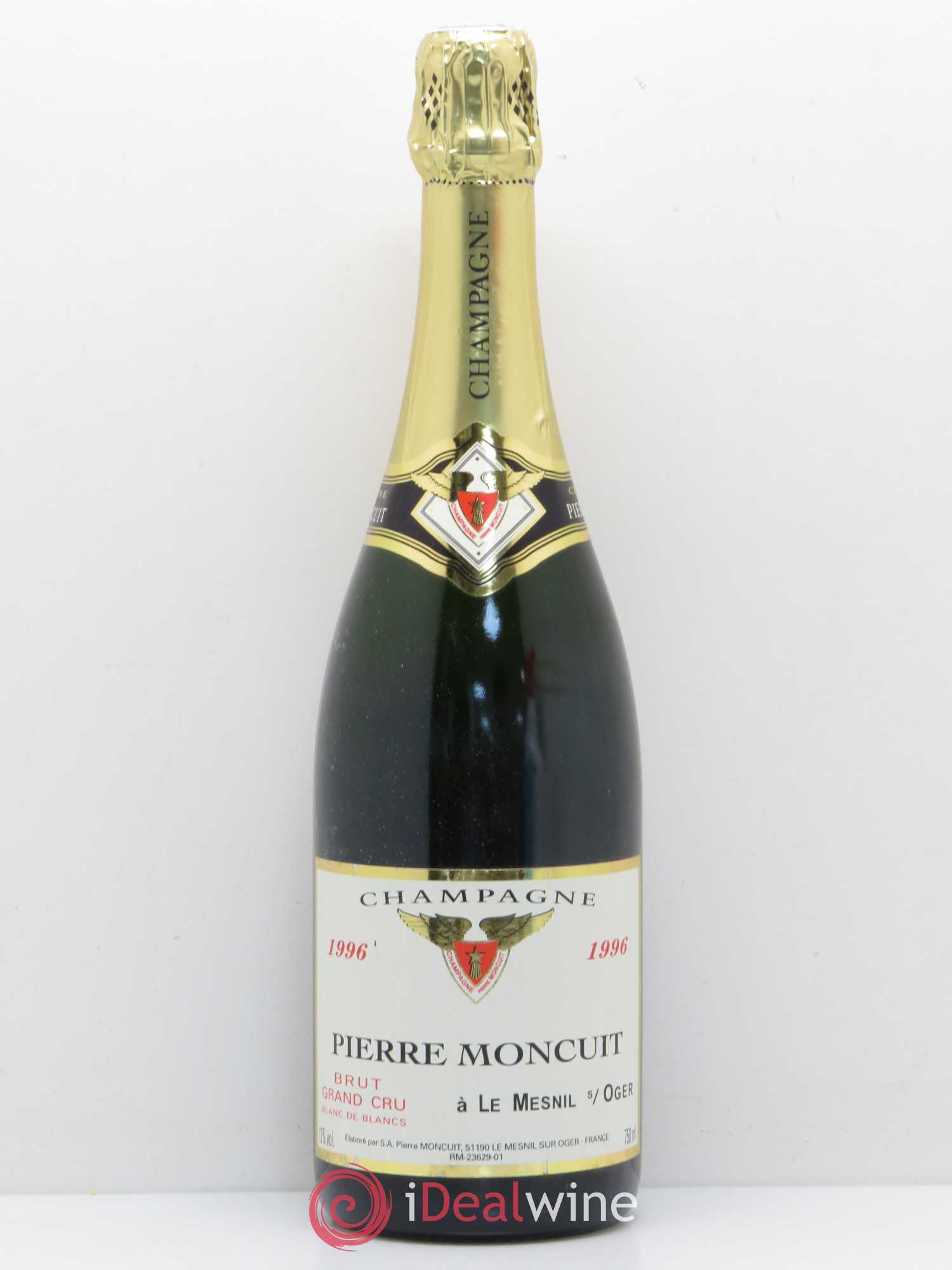 Brut Blanc de Blancs Pierre Moncuit 1996 - Lot de 1 bouteille - 0