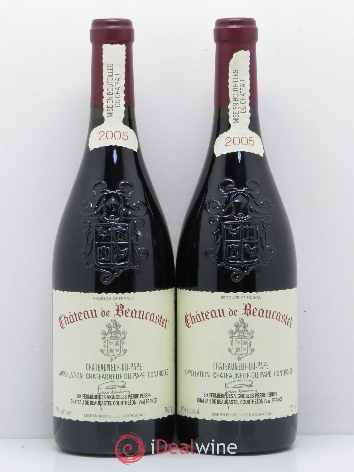 Châteauneuf-du-Pape Château de Beaucastel Famille Perrin 2005 - Lot de 2 bouteilles - 0