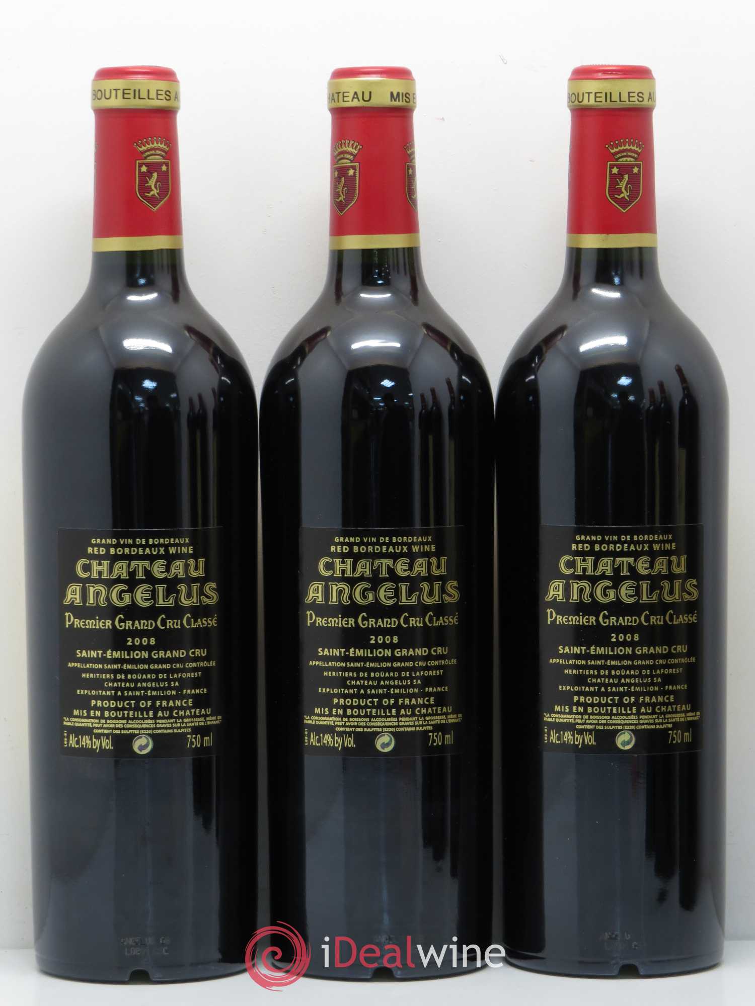 Château Angélus 1er Grand Cru Classé A 2008 - Lot de 6 bouteilles - 2