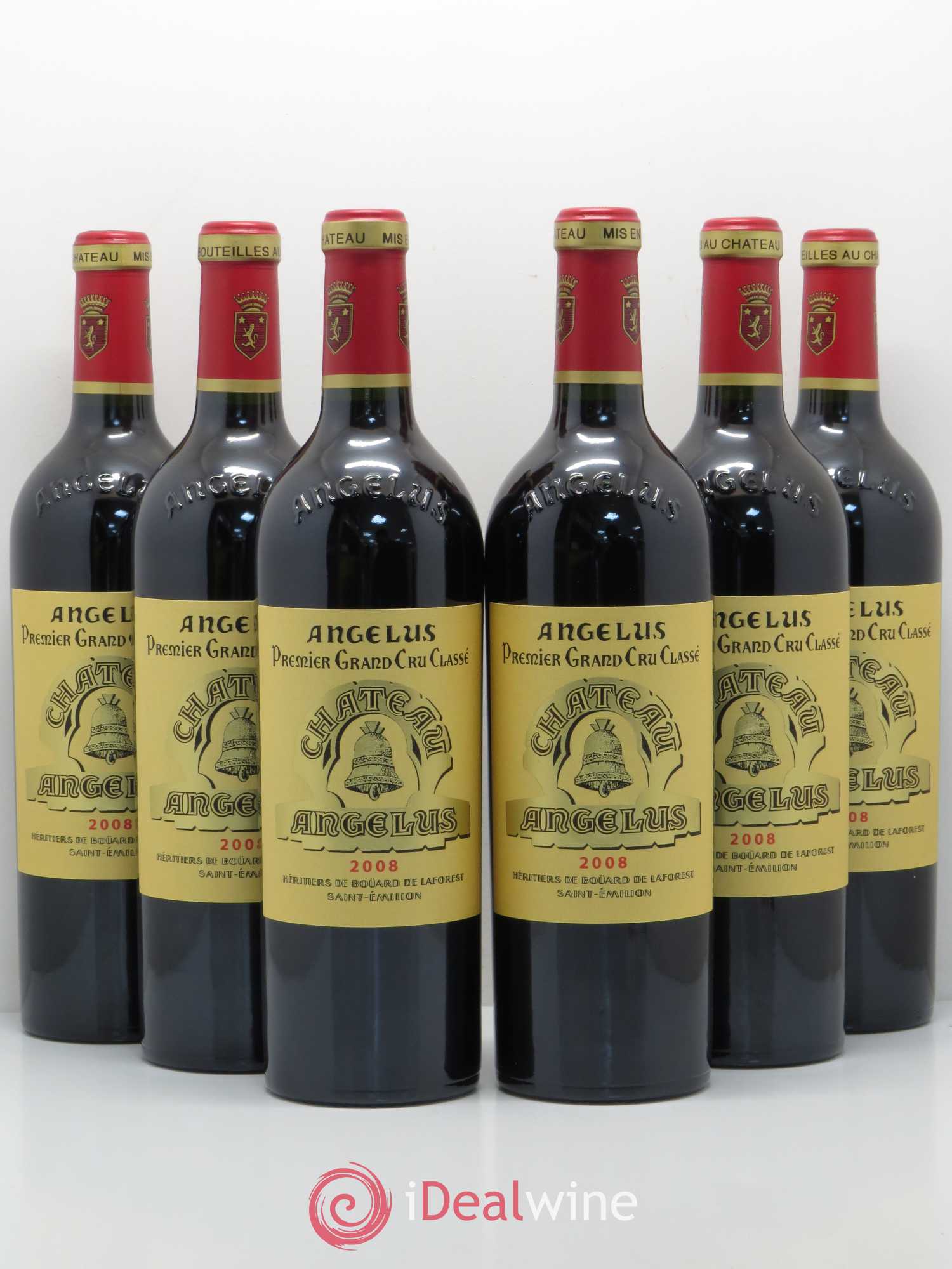 Château Angélus 1er Grand Cru Classé A 2008 - Lot de 6 bouteilles - 0