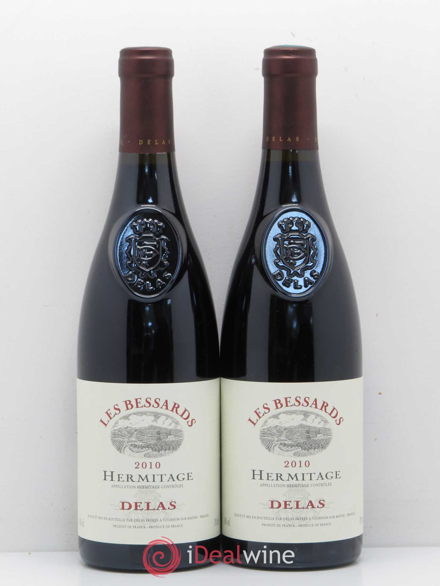 Hermitage Les Bessards Delas Frères 2010 - Lot de 2 bouteilles - 0