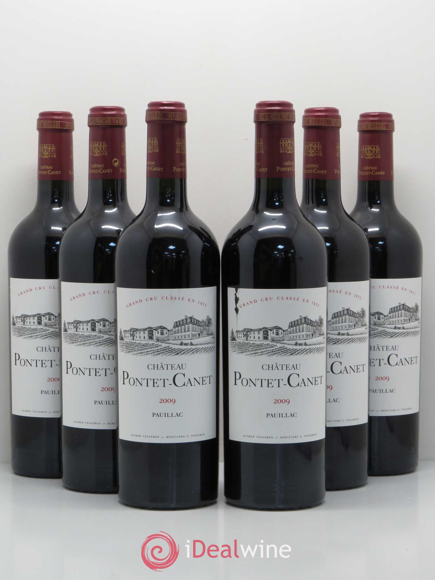 Château Pontet Canet 5ème Grand Cru Classé 2009 - Lot de 6 bouteilles - 0