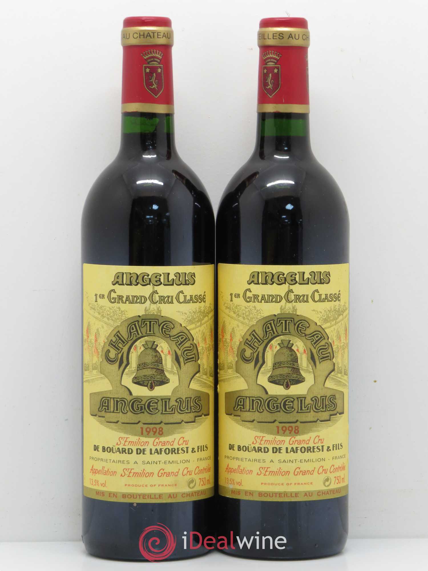 Château Angélus 1er Grand Cru Classé A 1998 - Lot de 5 bouteilles - 2