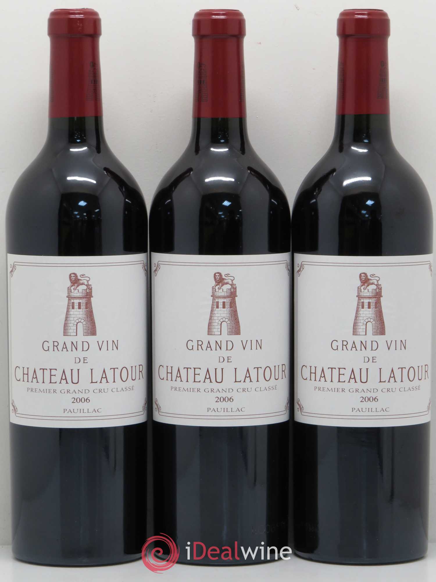 Château Latour 1er Grand Cru Classé 2006 - Lot de 3 bouteilles - 0