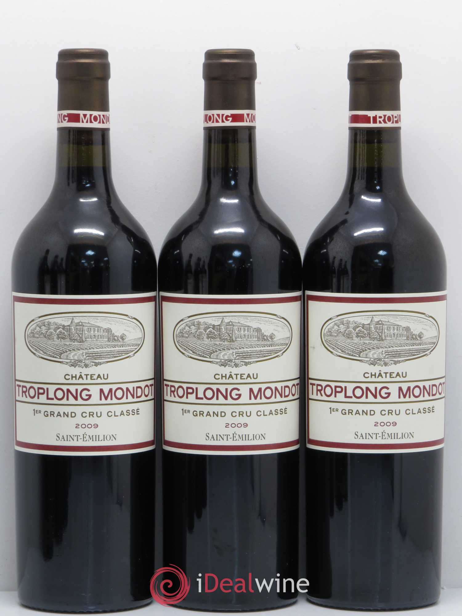 Château Troplong Mondot 1er Grand Cru Classé B 2009 - Lot de 6 bouteilles - 1