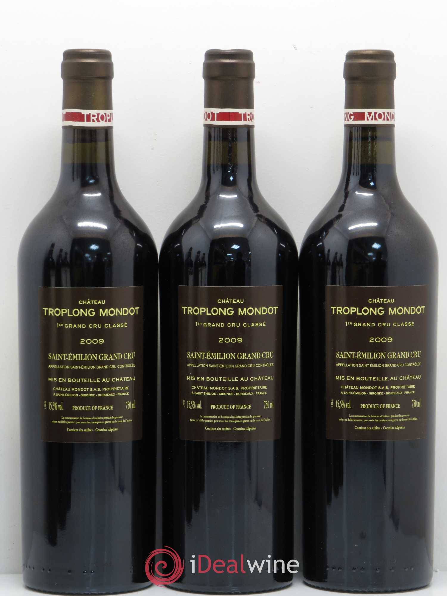 Château Troplong Mondot 1er Grand Cru Classé B 2009 - Lot de 6 bouteilles - 2