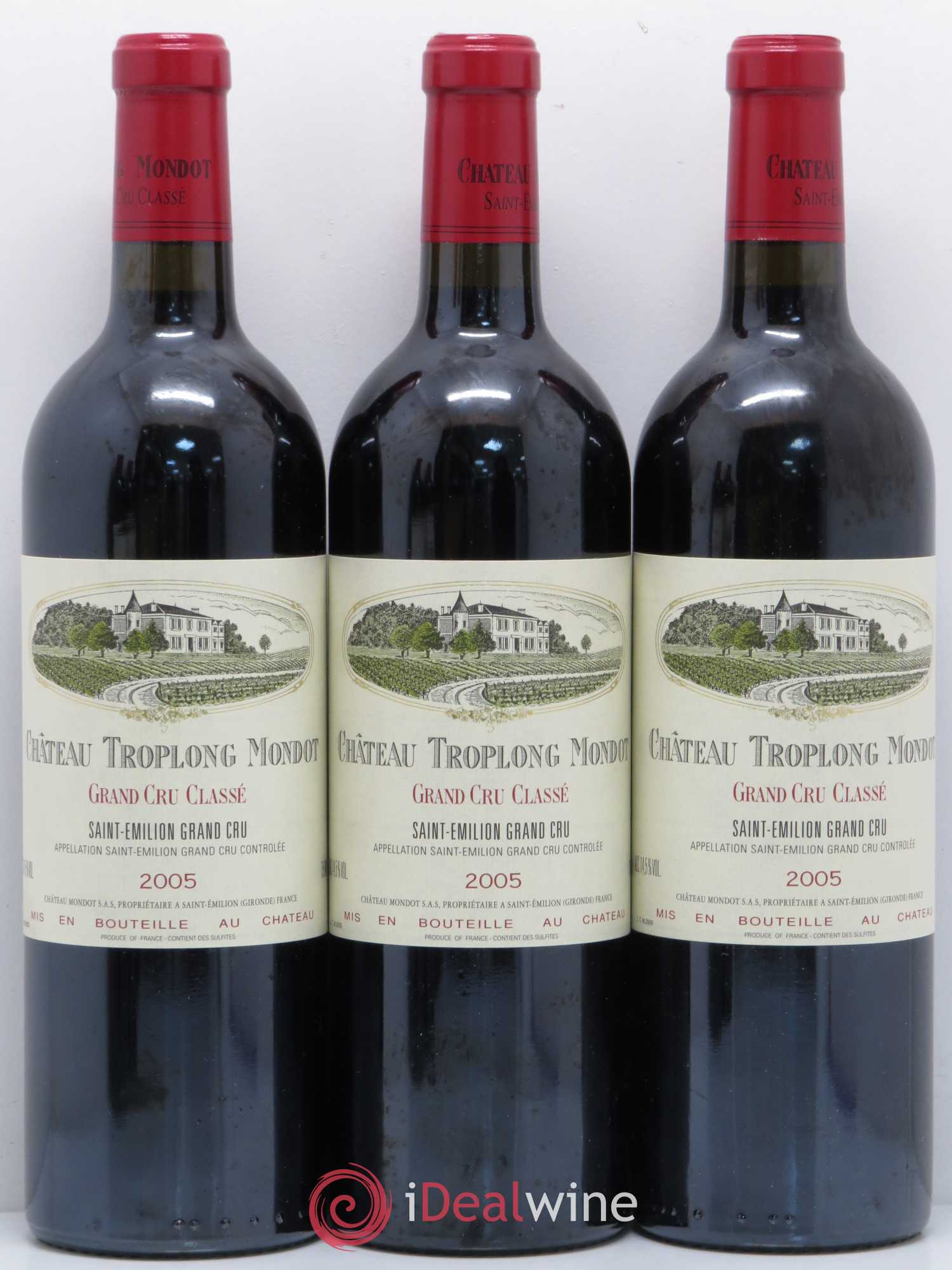 Château Troplong Mondot 1er Grand Cru Classé B 2005 - Lot de 5 bouteilles - 1