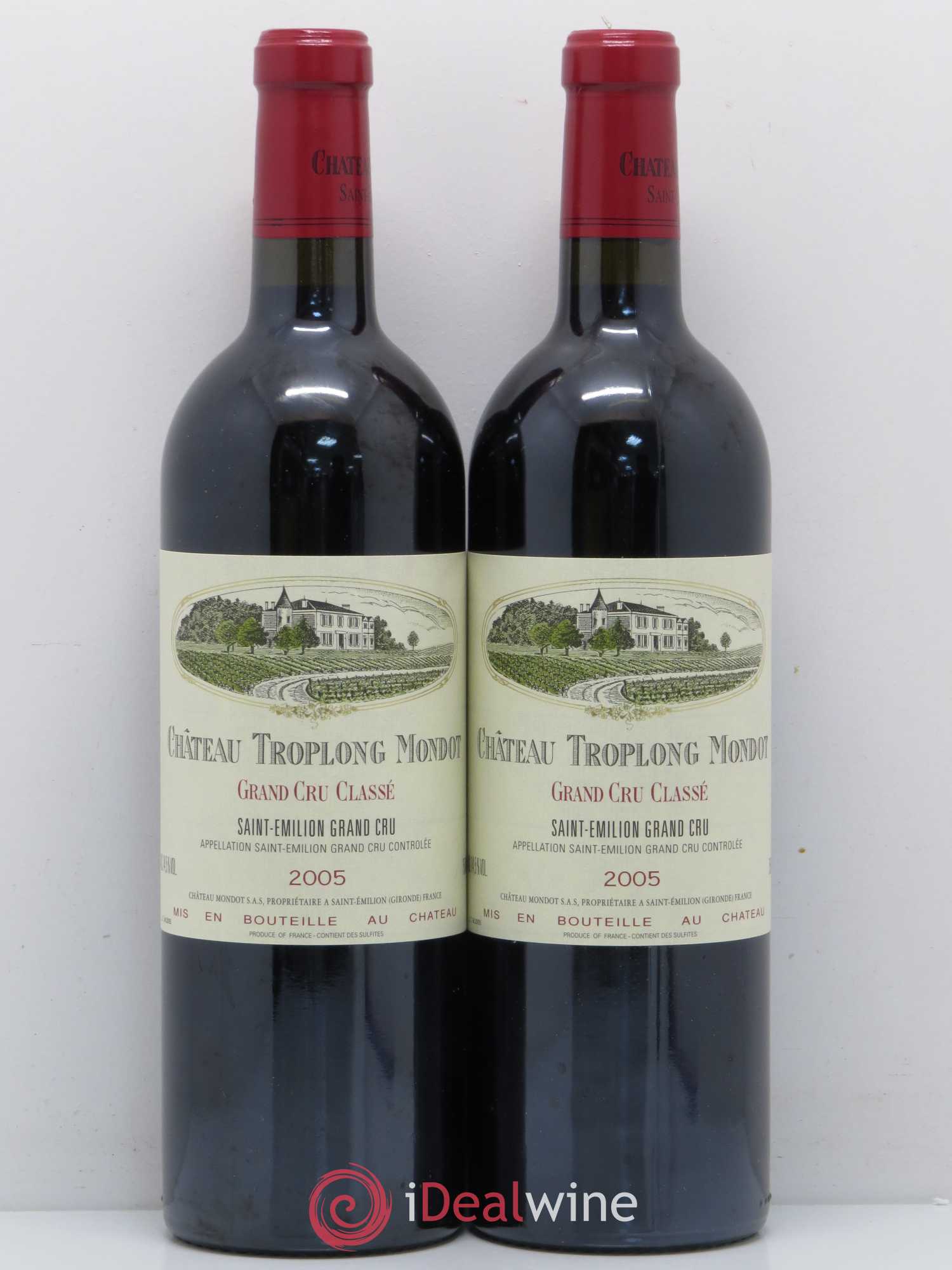 Château Troplong Mondot 1er Grand Cru Classé B 2005 - Lot de 5 bouteilles - 2