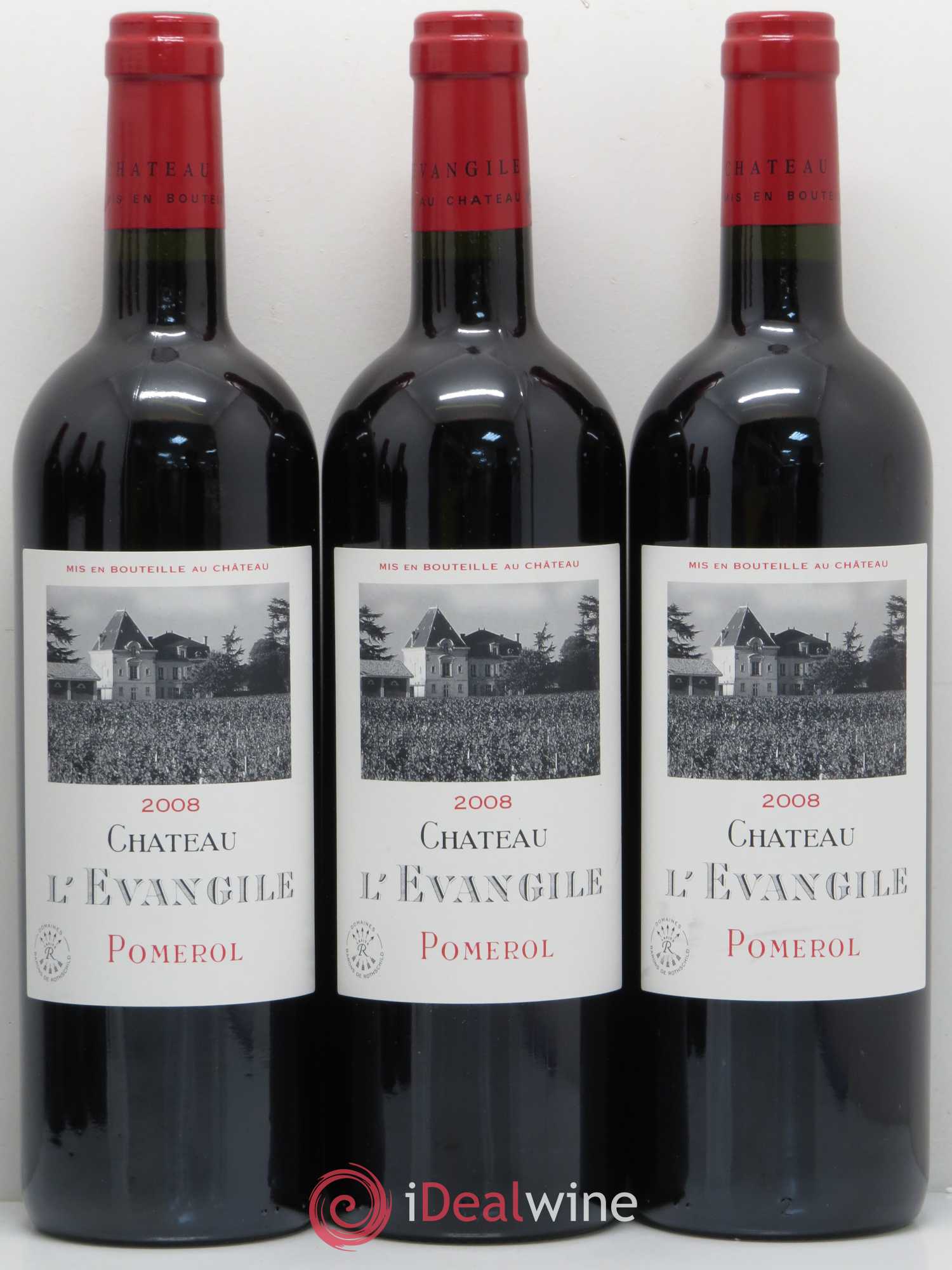 Château l' Évangile 2008 - Lot de 6 bouteilles - 1