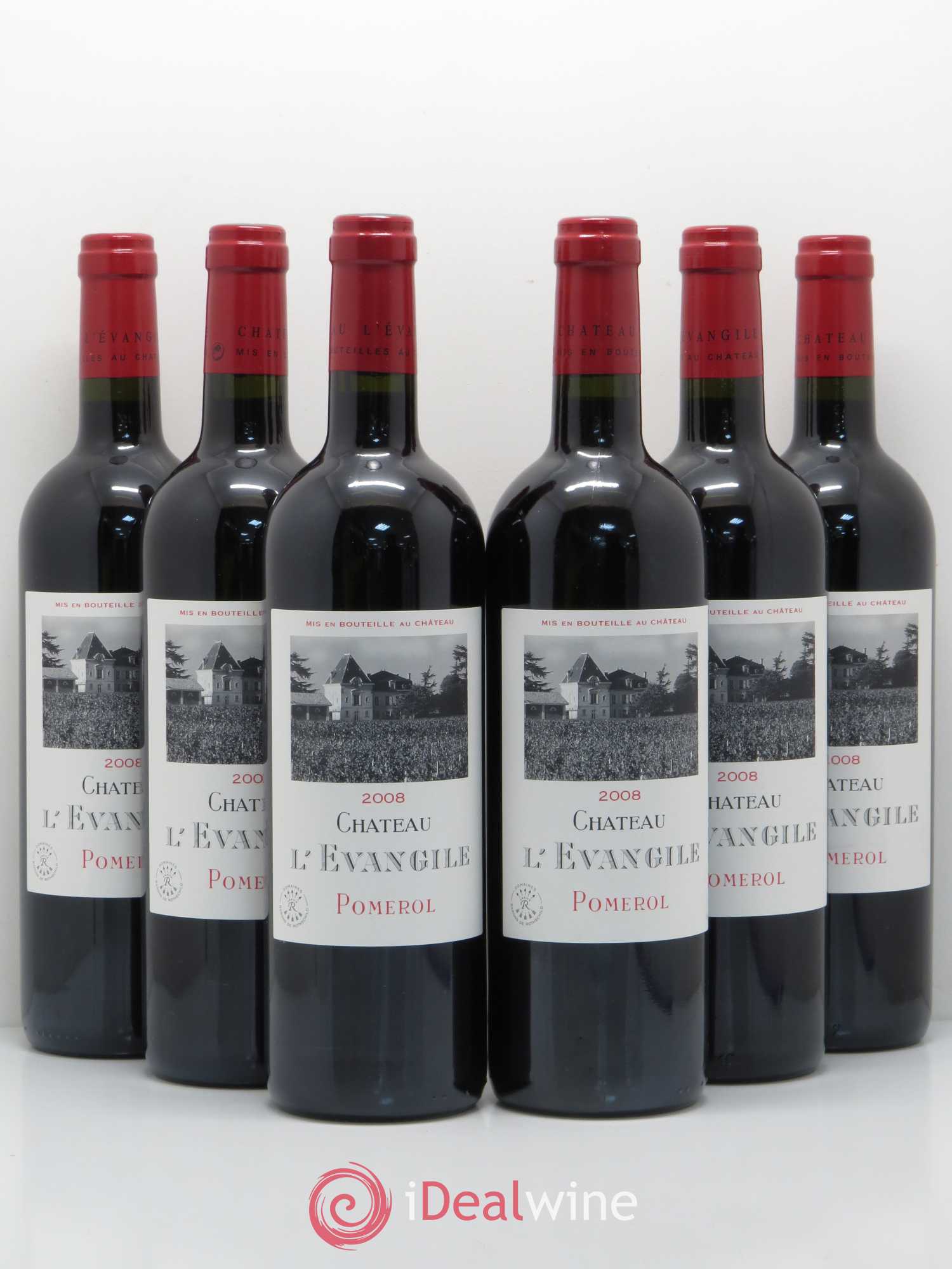 Château l' Évangile 2008 - Lot de 6 bouteilles - 0