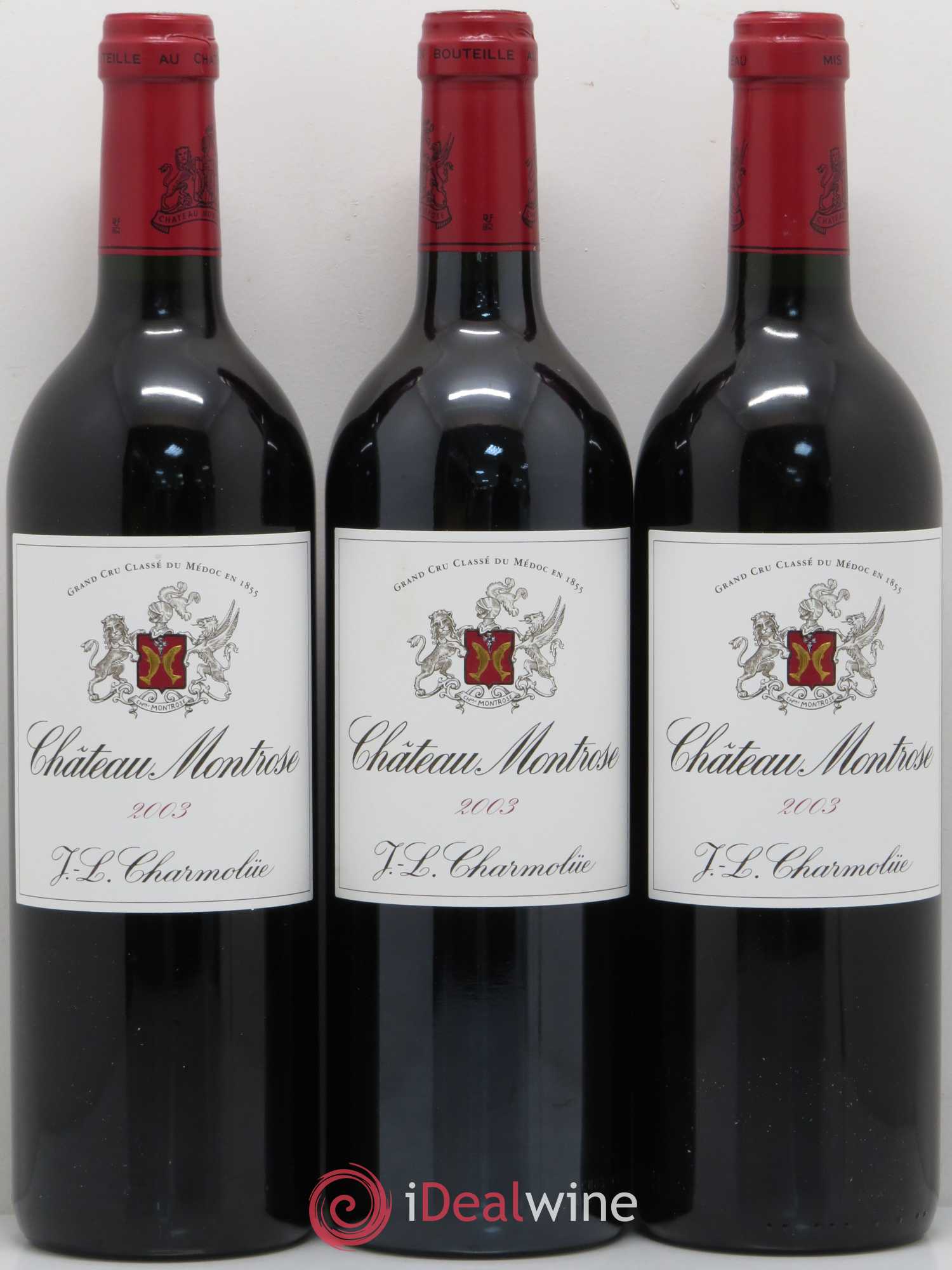 Château Montrose 2ème Grand Cru Classé 2003 - Lot de 3 bouteilles - 0