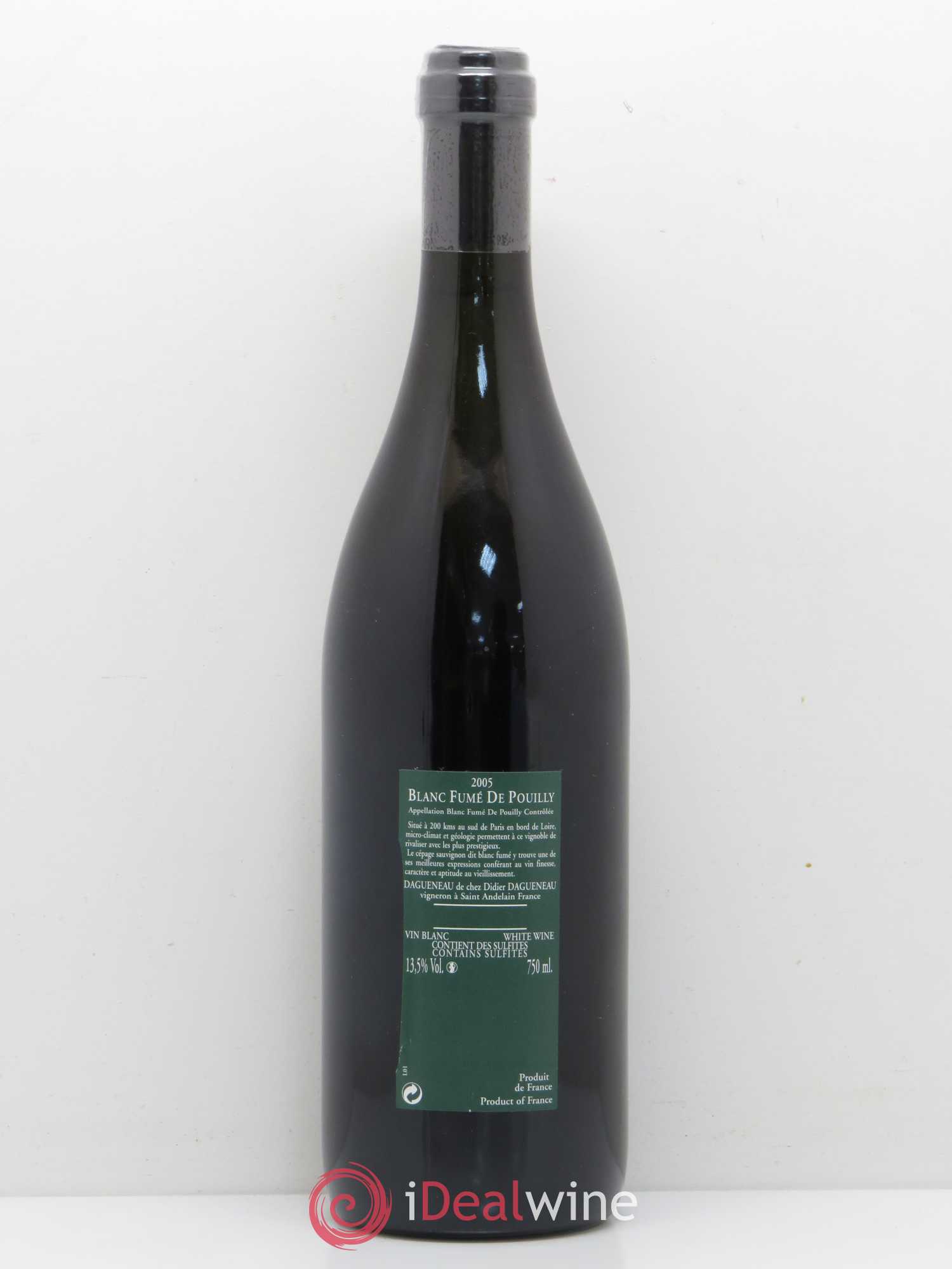 Vin de France (anciennement Pouilly-Fumé) Silex Dagueneau (Domaine Didier - Louis-Benjamin) 2005 - Lot de 1 bouteille - 1