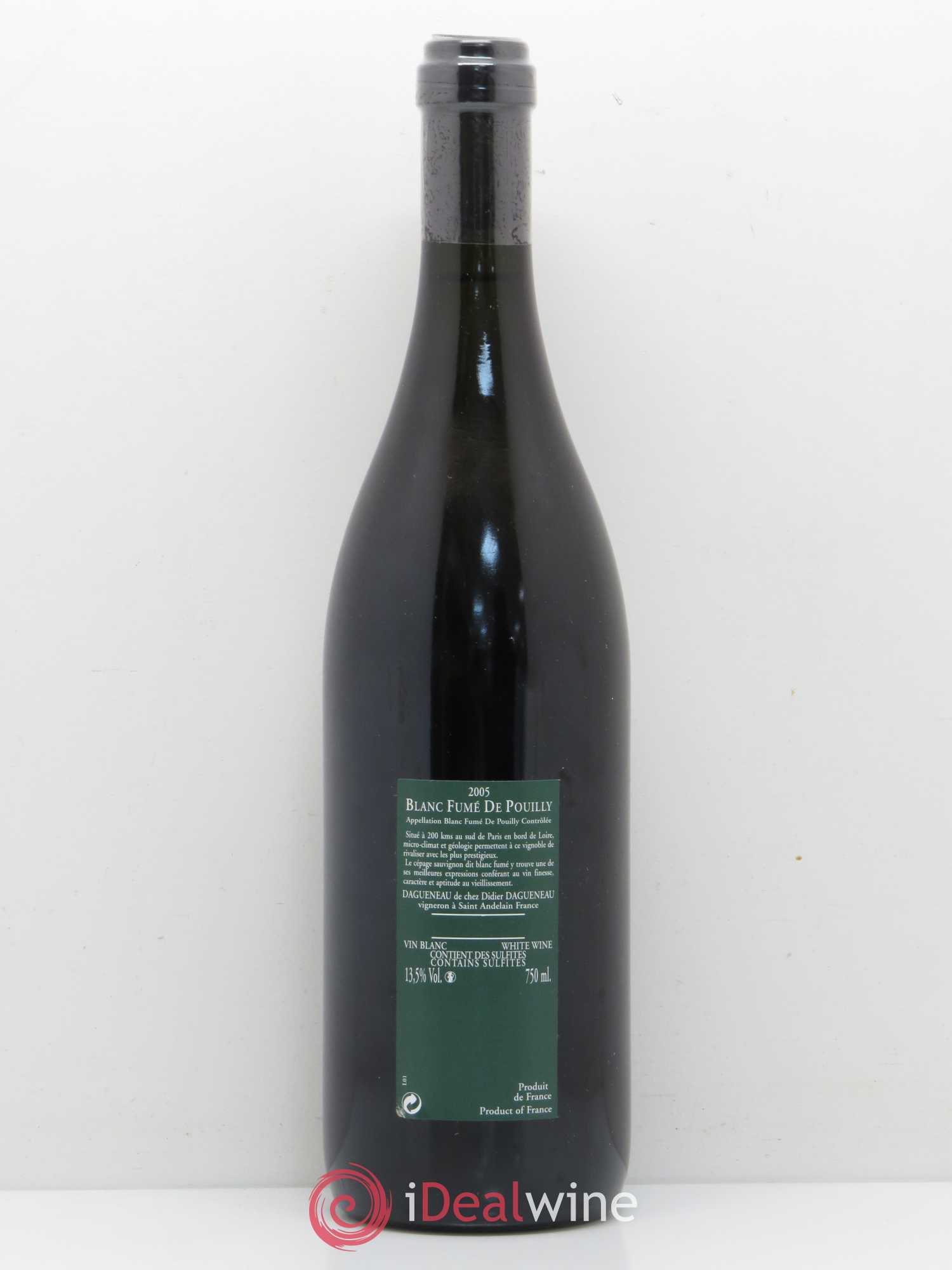 Vin de France (anciennement Pouilly-Fumé) Silex Dagueneau (Domaine Didier - Louis-Benjamin) 2005 - Lot de 1 bouteille - 1