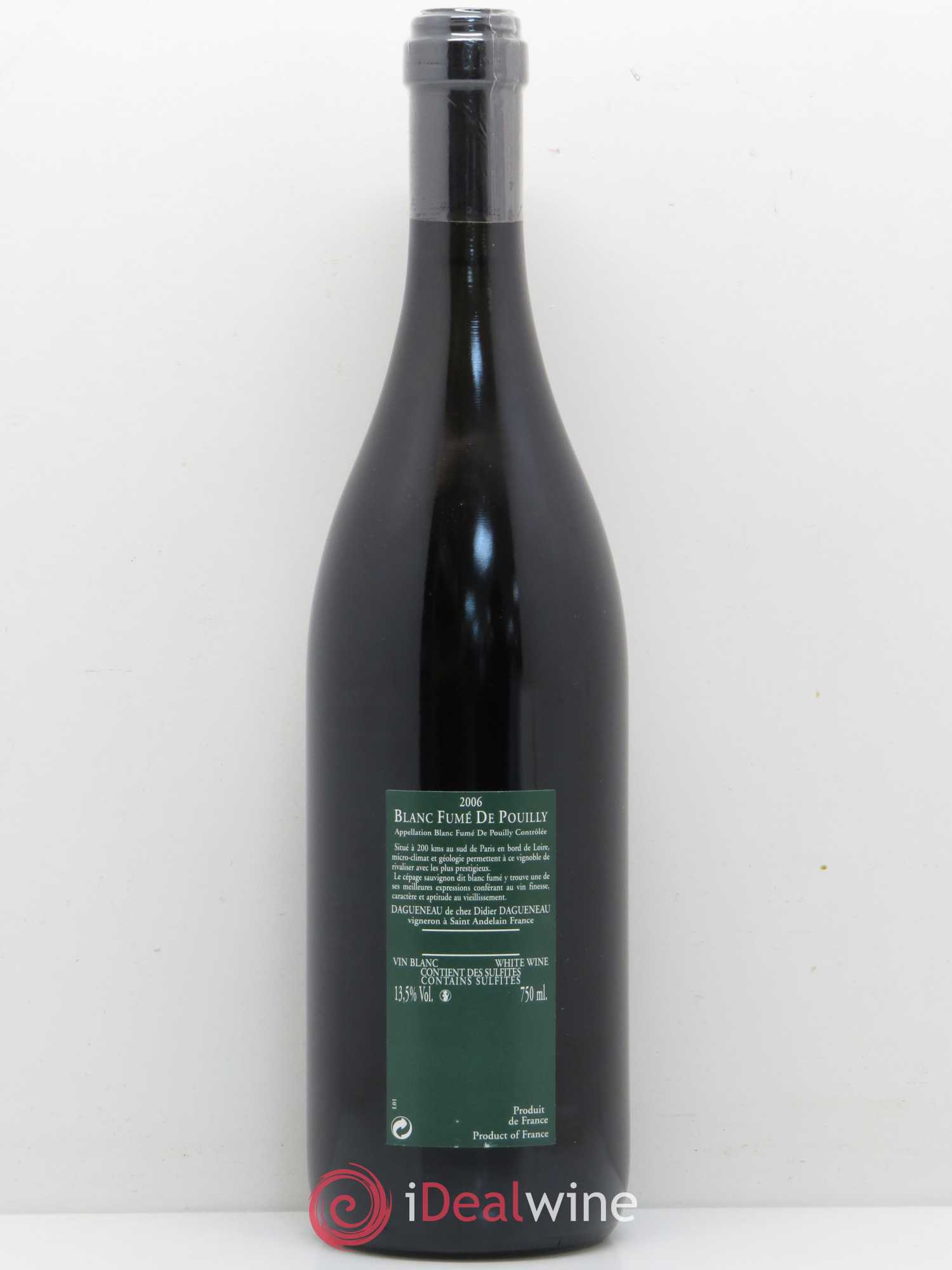 Vin de France (anciennement Pouilly-Fumé) Silex Dagueneau (Domaine Didier - Louis-Benjamin) 2006 - Lot de 1 bouteille - 1