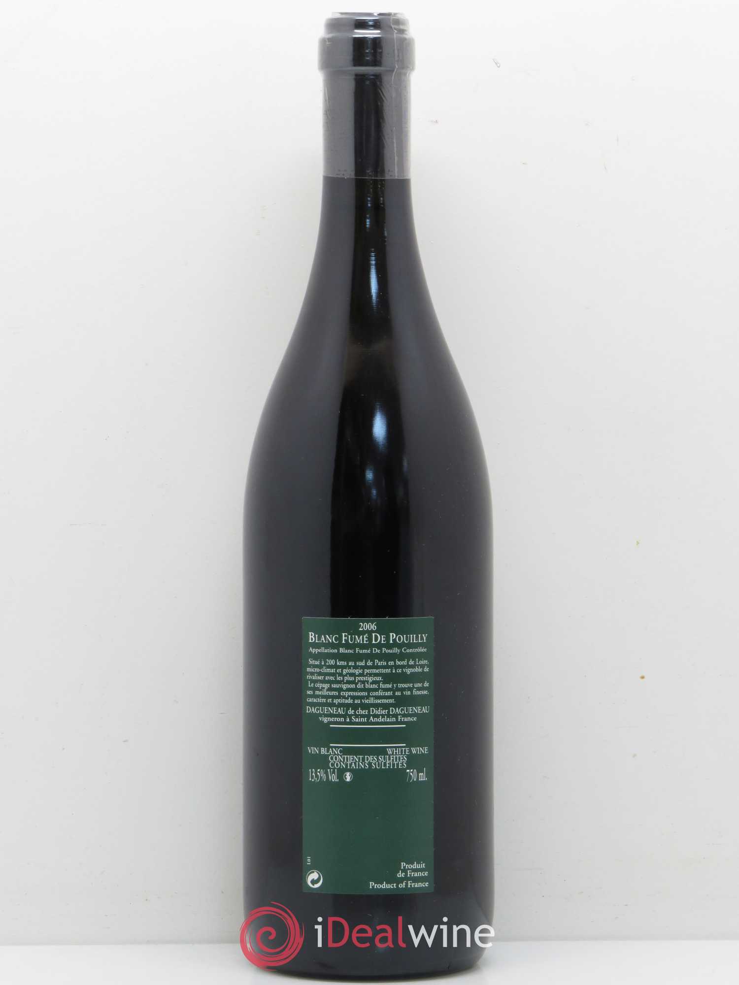 Vin de France (anciennement Pouilly-Fumé) Silex Dagueneau (Domaine Didier - Louis-Benjamin) 2006 - Lot de 1 bouteille - 1