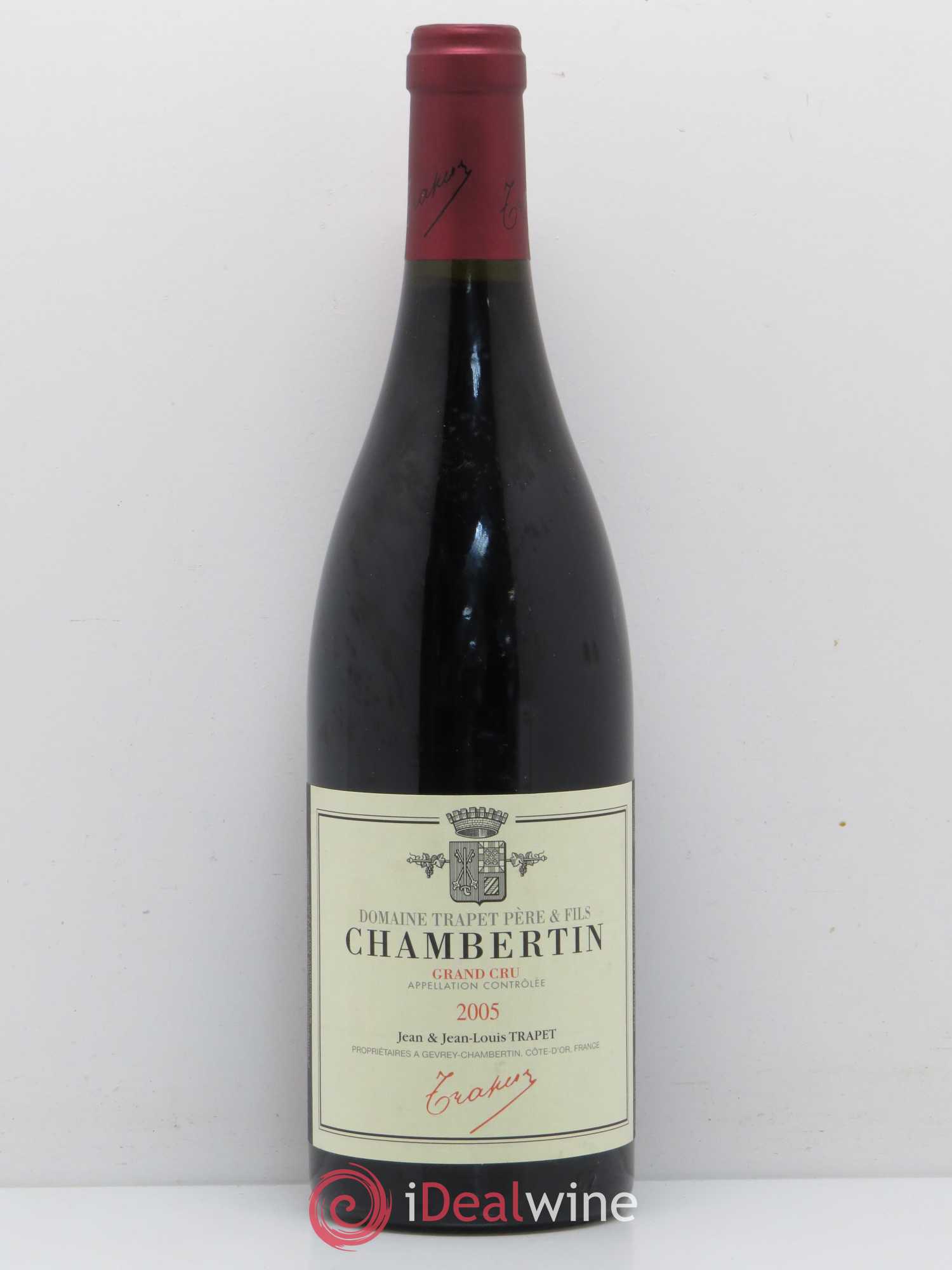 Chambertin Grand Cru Domaine Trapet 2005 - Lot de 1 bouteille - 0