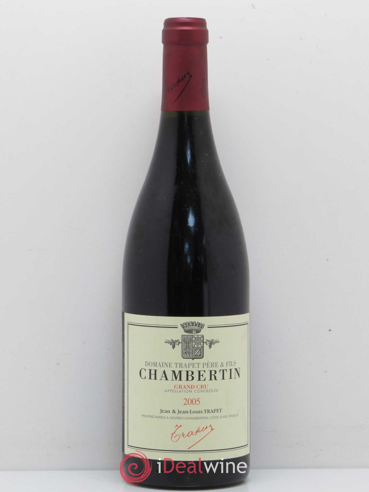 Chambertin Grand Cru Domaine Trapet 2005 - Lot de 1 bouteille - 0