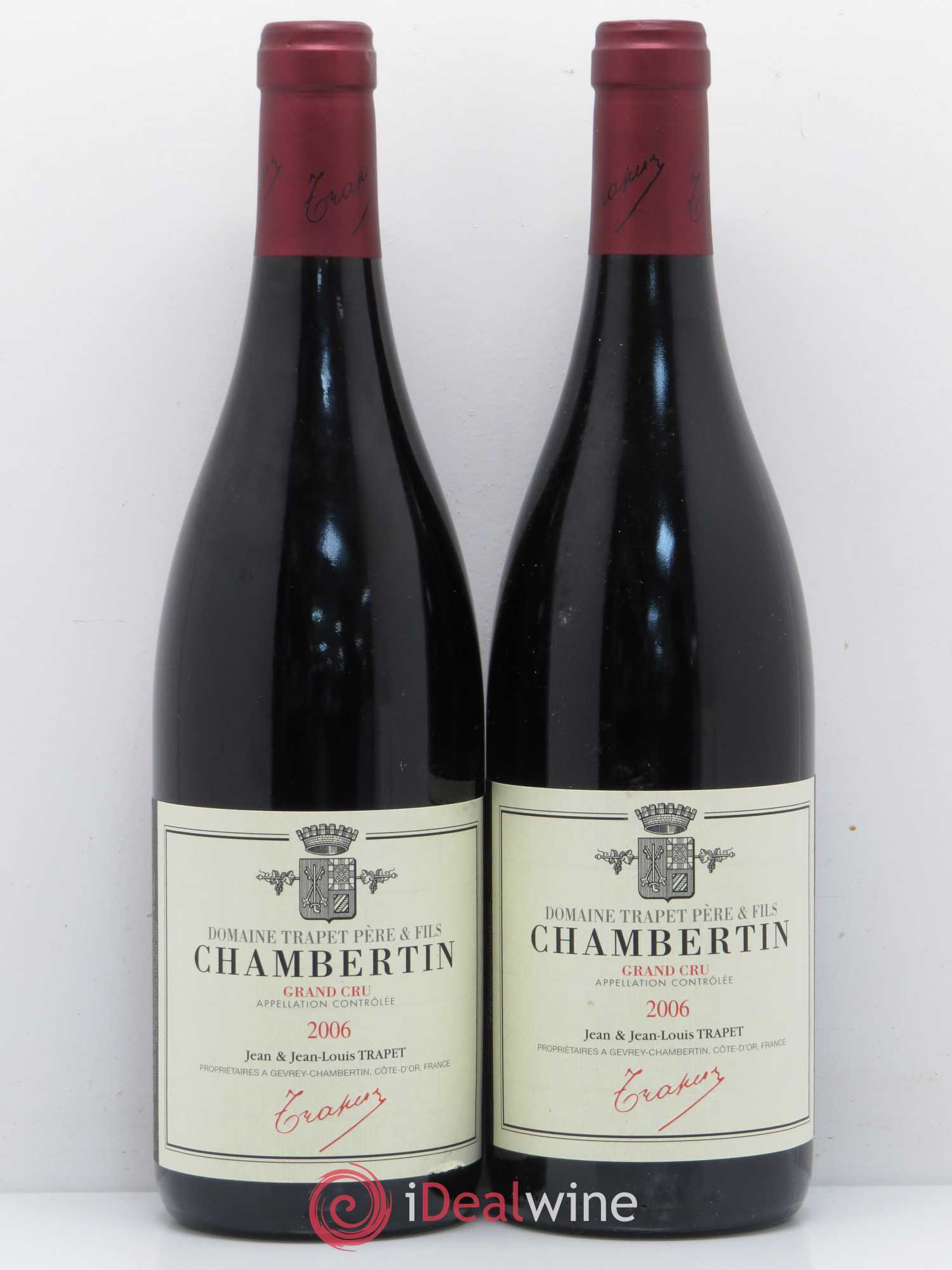 Chambertin Grand Cru Domaine Trapet 2006 - Lot de 2 bouteilles - 0