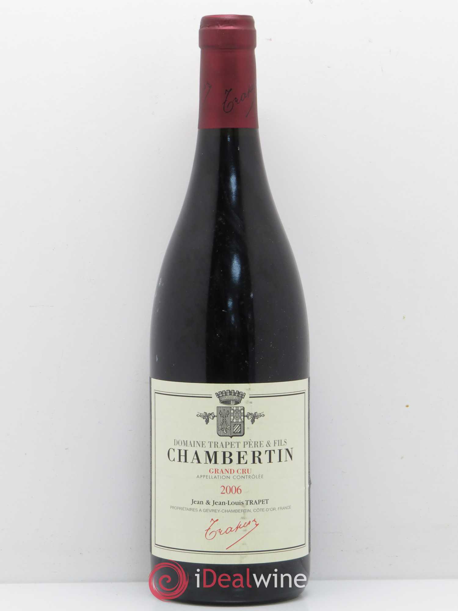 Chambertin Grand Cru Domaine Trapet 2006 - Lot de 1 bouteille - 0