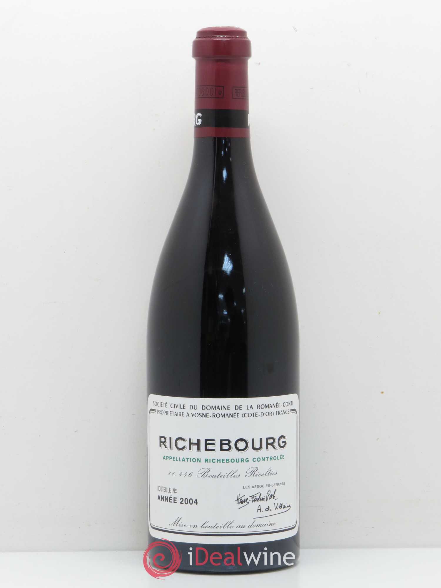 Richebourg Grand Cru Domaine de la Romanée-Conti 2004 - Lot de 1 bouteille - 0