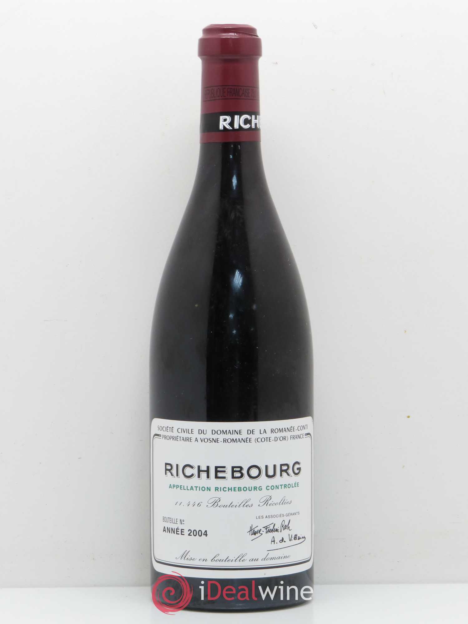 Richebourg Grand Cru Domaine de la Romanée-Conti 2004 - Lot de 1 bouteille - 0