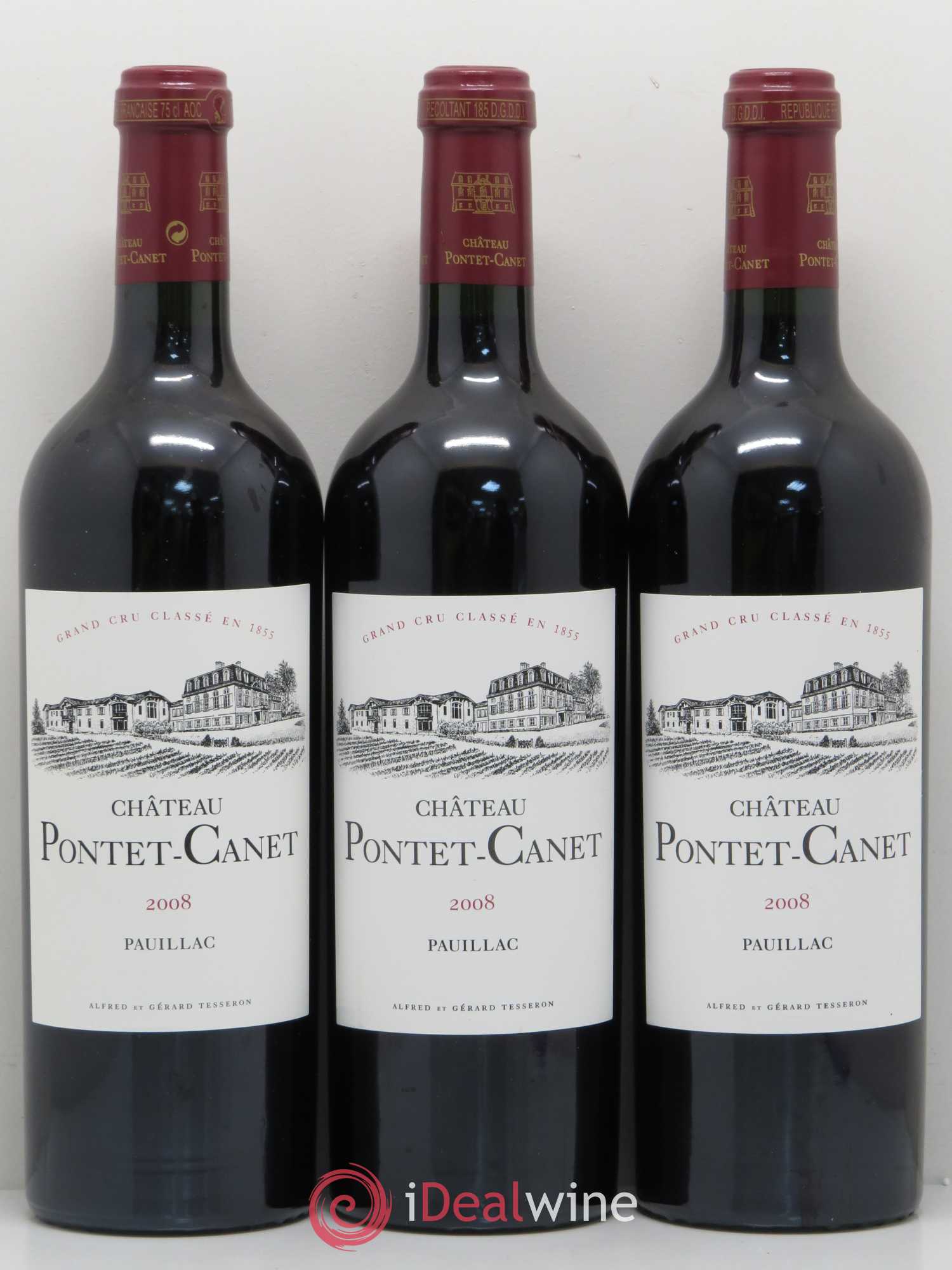 Château Pontet Canet 5ème Grand Cru Classé 2008 - Lot de 6 bouteilles - 2