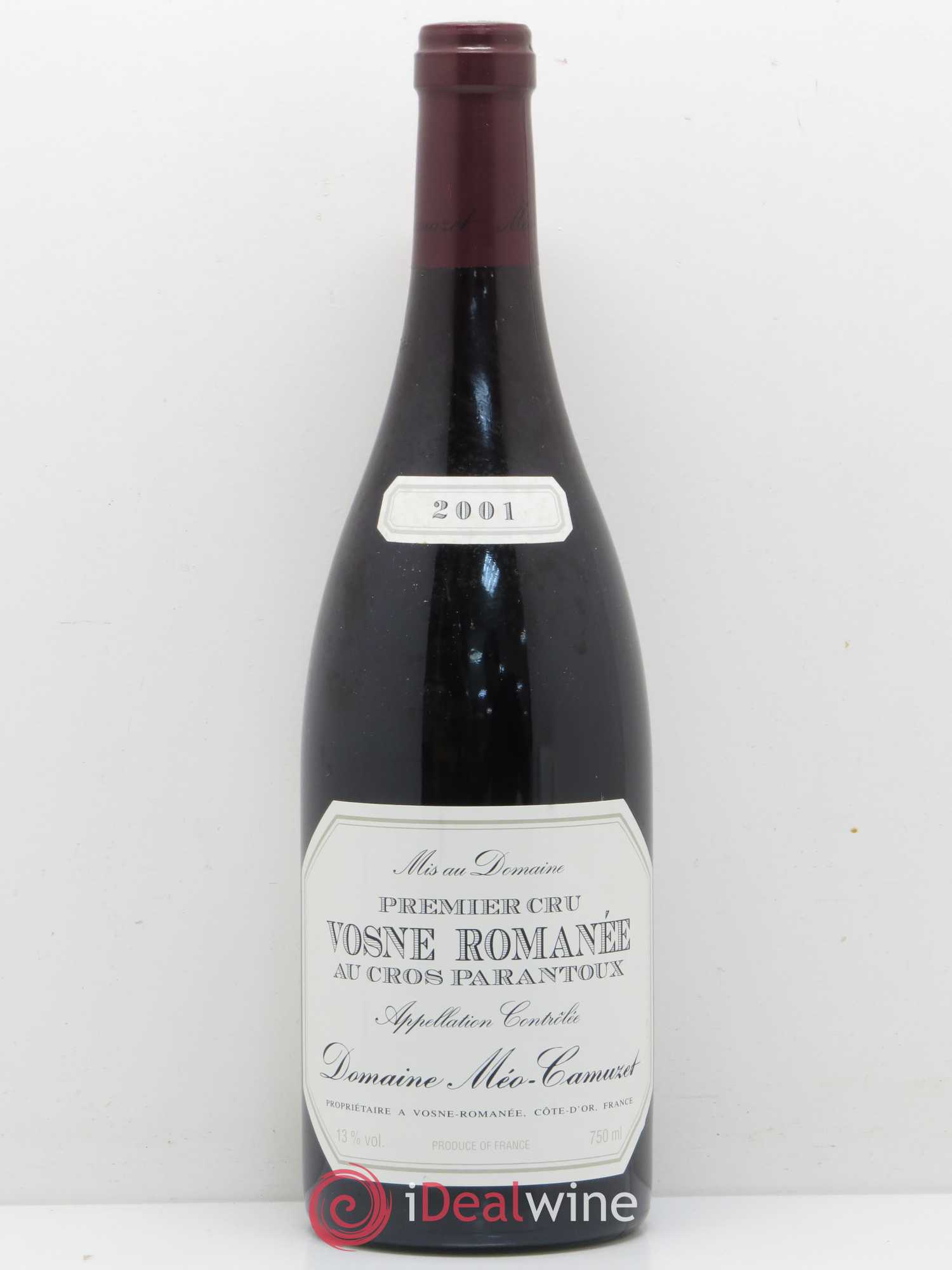Vosne-Romanée 1er Cru Au Cros Parantoux Méo-Camuzet (Domaine) 2001 - Lot de 1 bouteille - 0