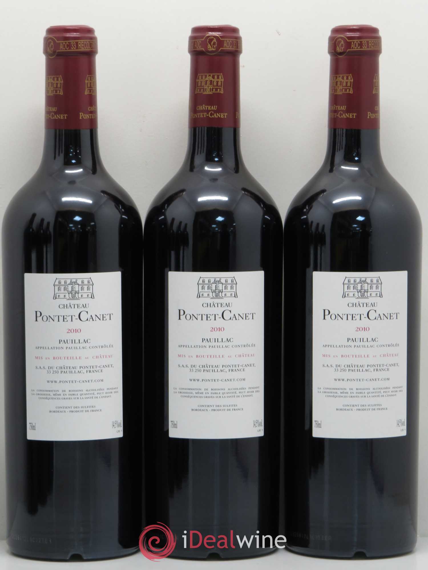 Château Pontet Canet 5ème Grand Cru Classé 2010 - Lot de 6 bouteilles - 4