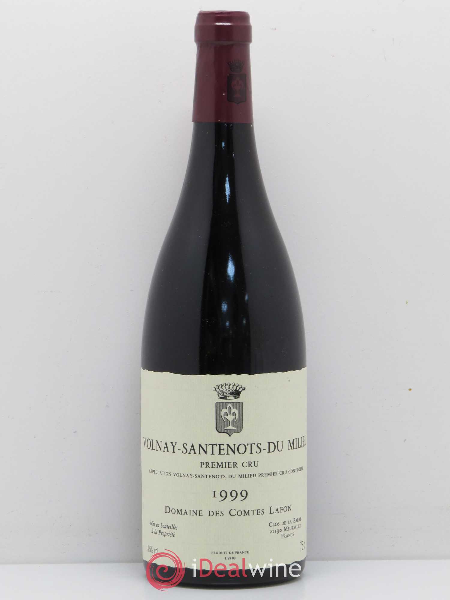 Volnay 1er Cru Santenots du Milieu Comtes Lafon (Domaine des) 1999 - Lot de 1 bouteille - 0